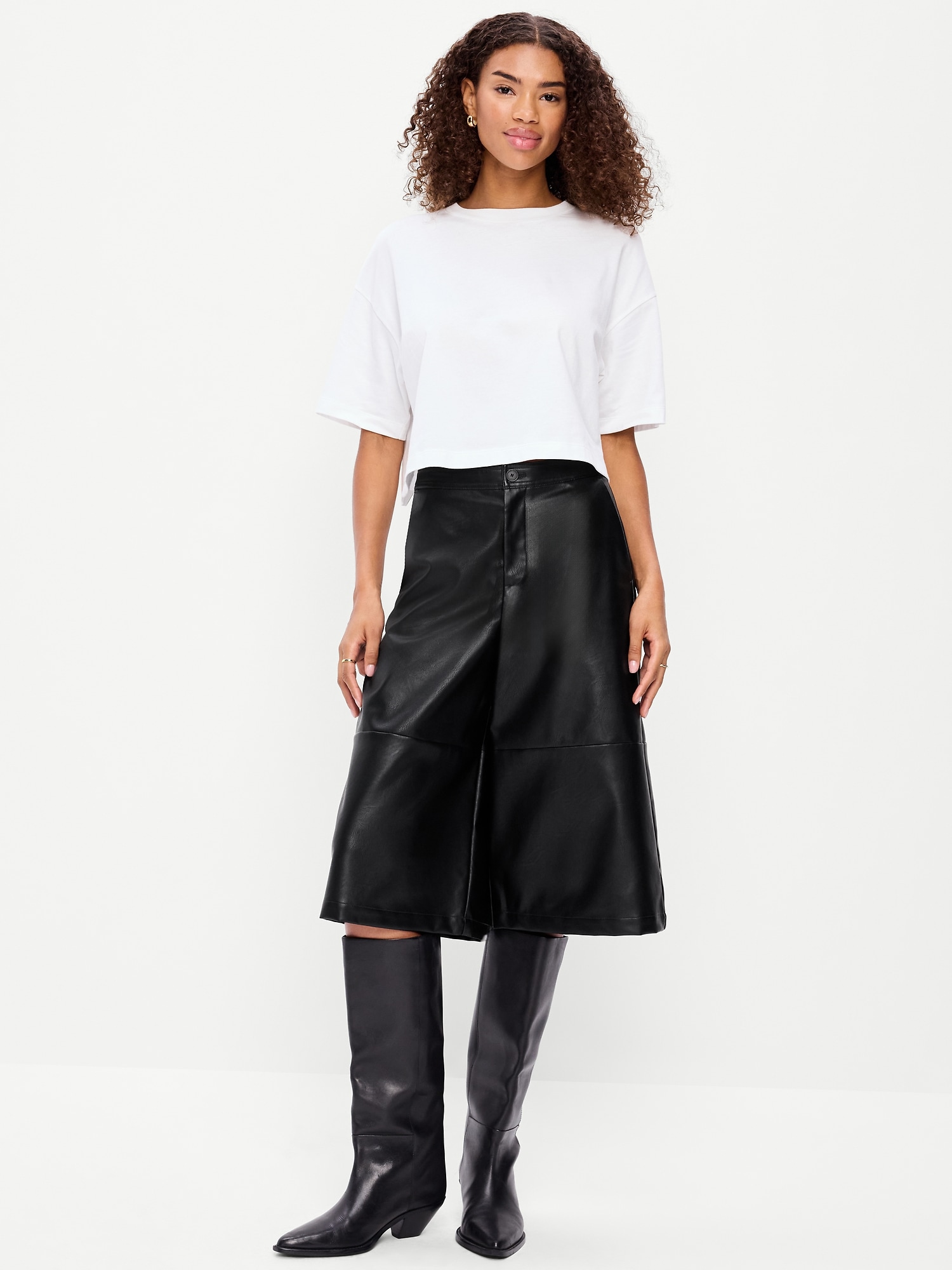 Leather Look Pants | Old Navy