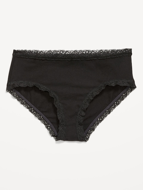 Lace-Trim Hipster Underwear
