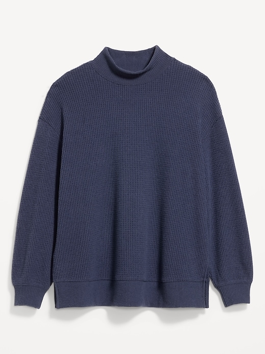 Oversized Mock-Neck Long-Sleeve Top | Old Navy