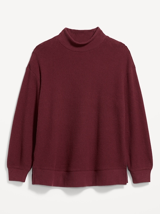 Oversized Mock-Neck Long-Sleeve Top | Old Navy