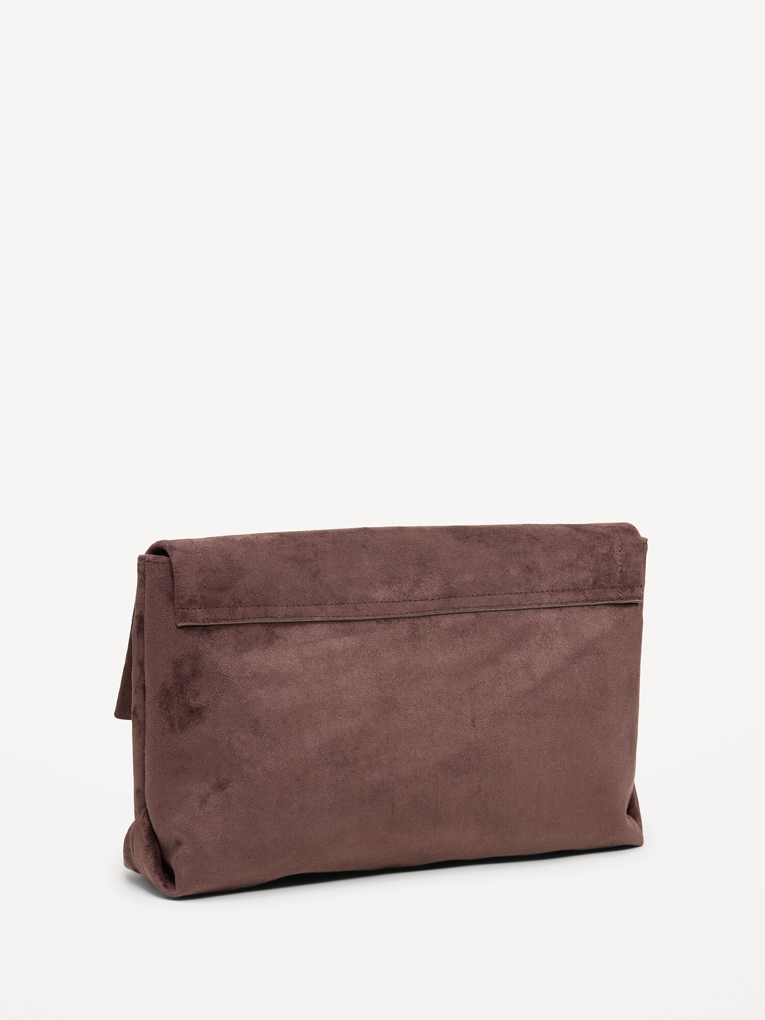 Женский клатч Old Navy Oversized Slouchy Clutch, цвет: Чёрный кофейный — фото 3