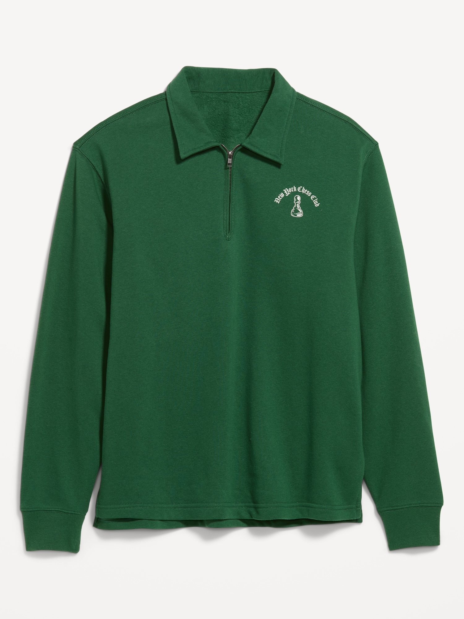 Collared Fleece Quarter-Zip Pullover