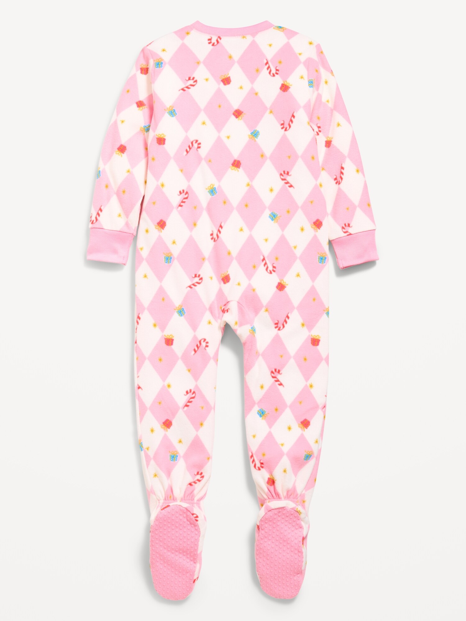 Пижама Baby для детей — Old Navy, цвет: Checkered Candy Canes (Match The Fam!) — фото 2