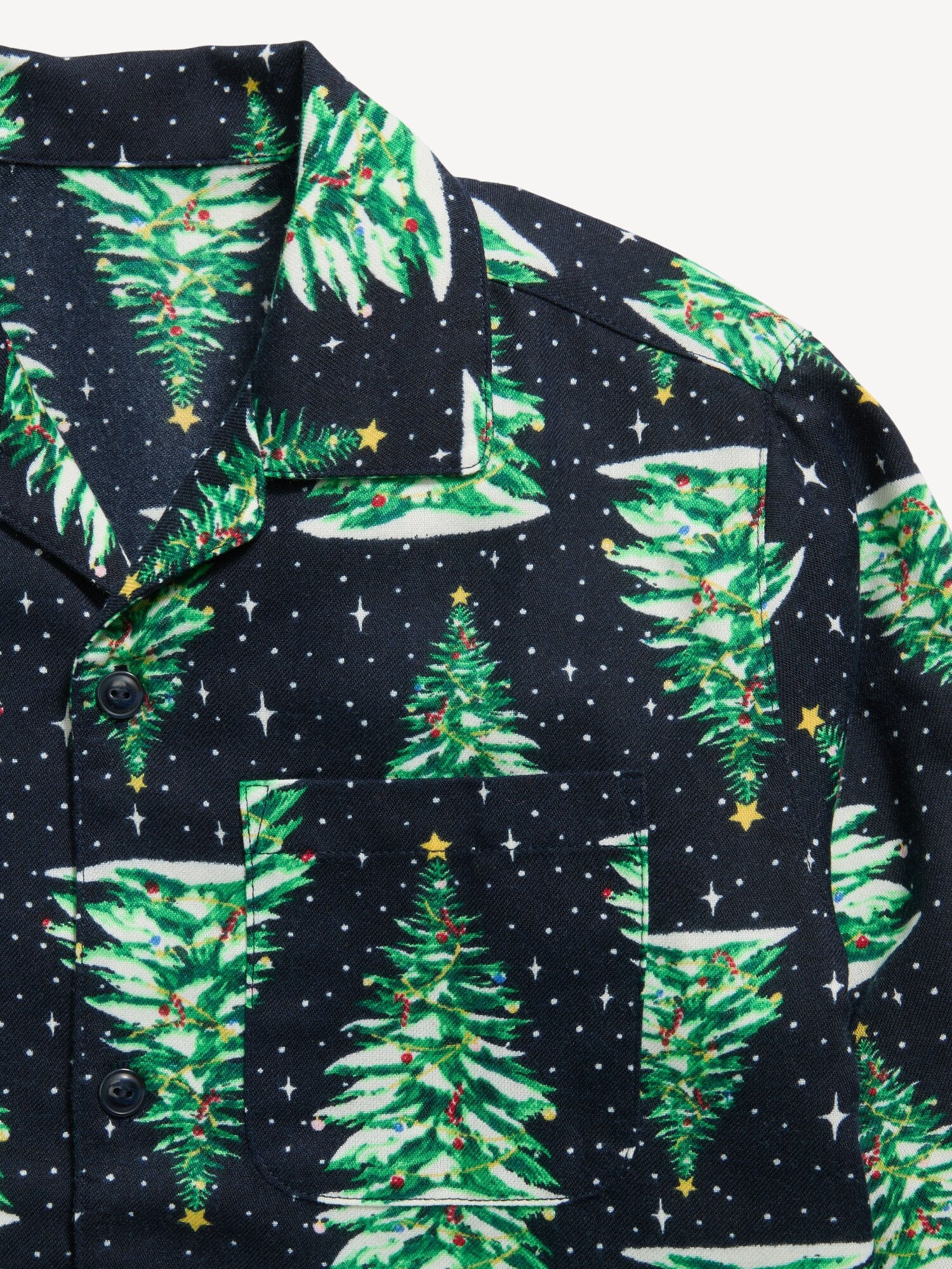 Gender-Neutral Printed Flannel Pajama Pants Set for Kids
