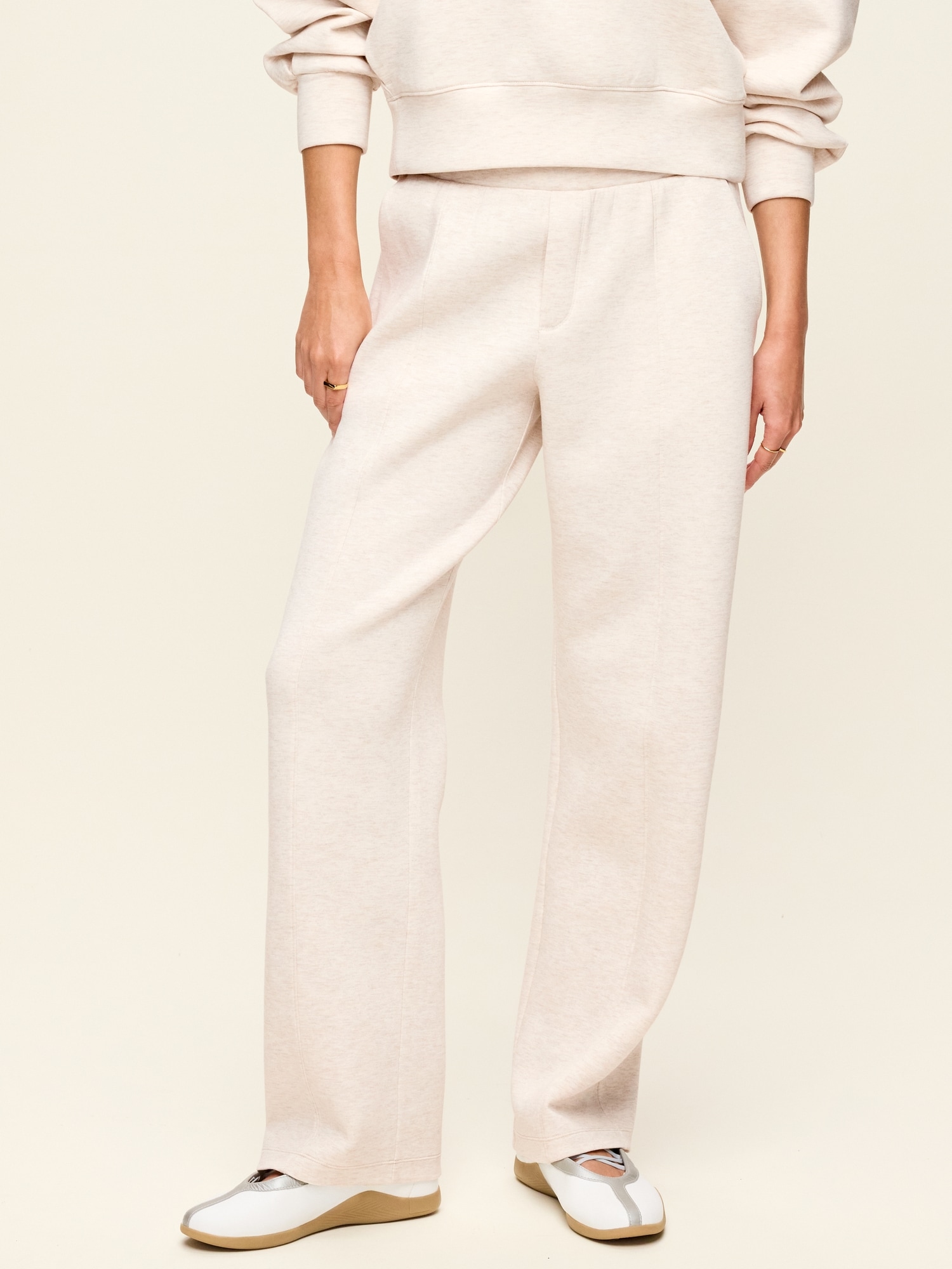 High-Waisted Bounce Fleece Trouser Sweatpants