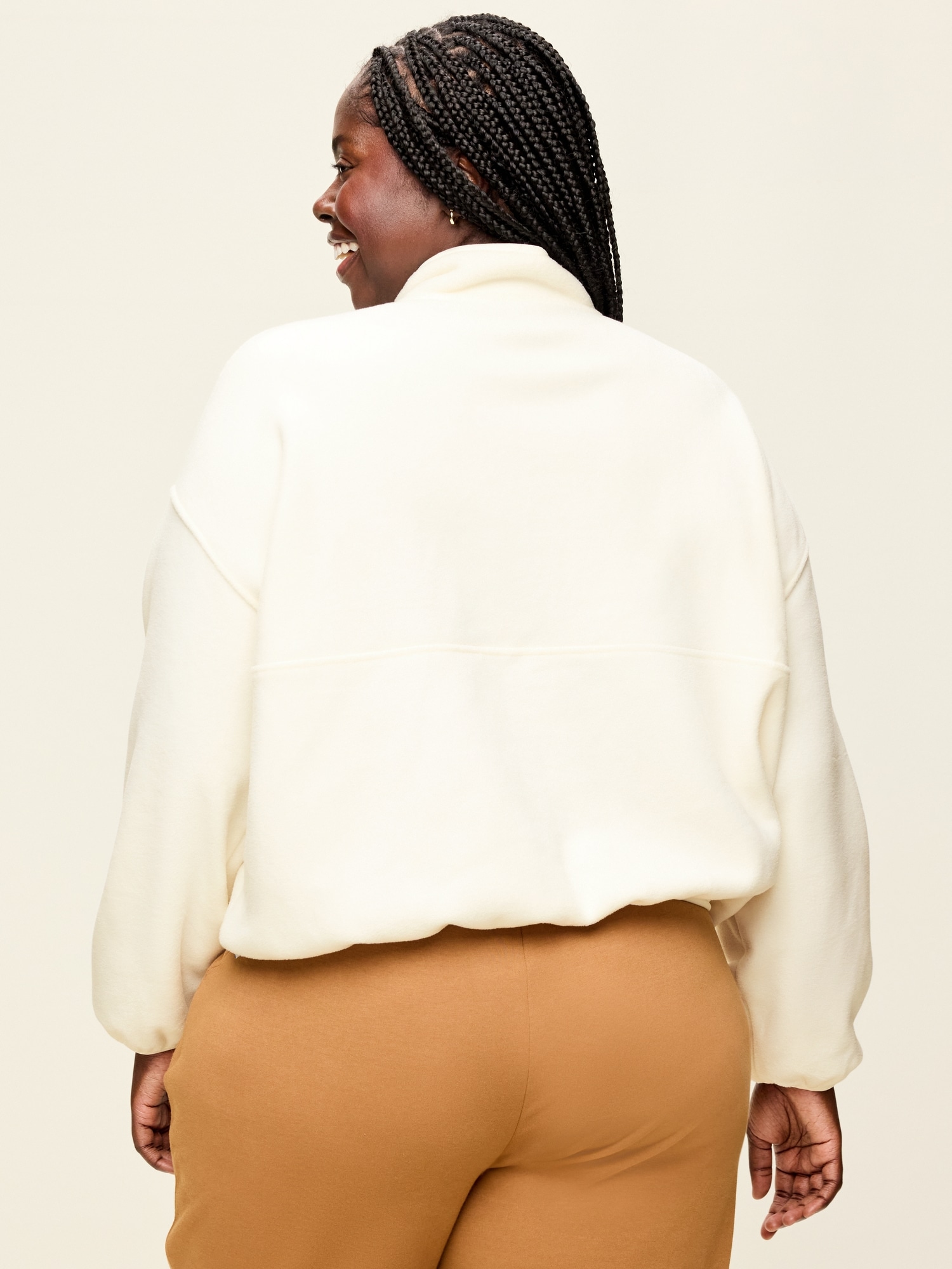 Oversized Half-Zip Performance Fleece Pullover