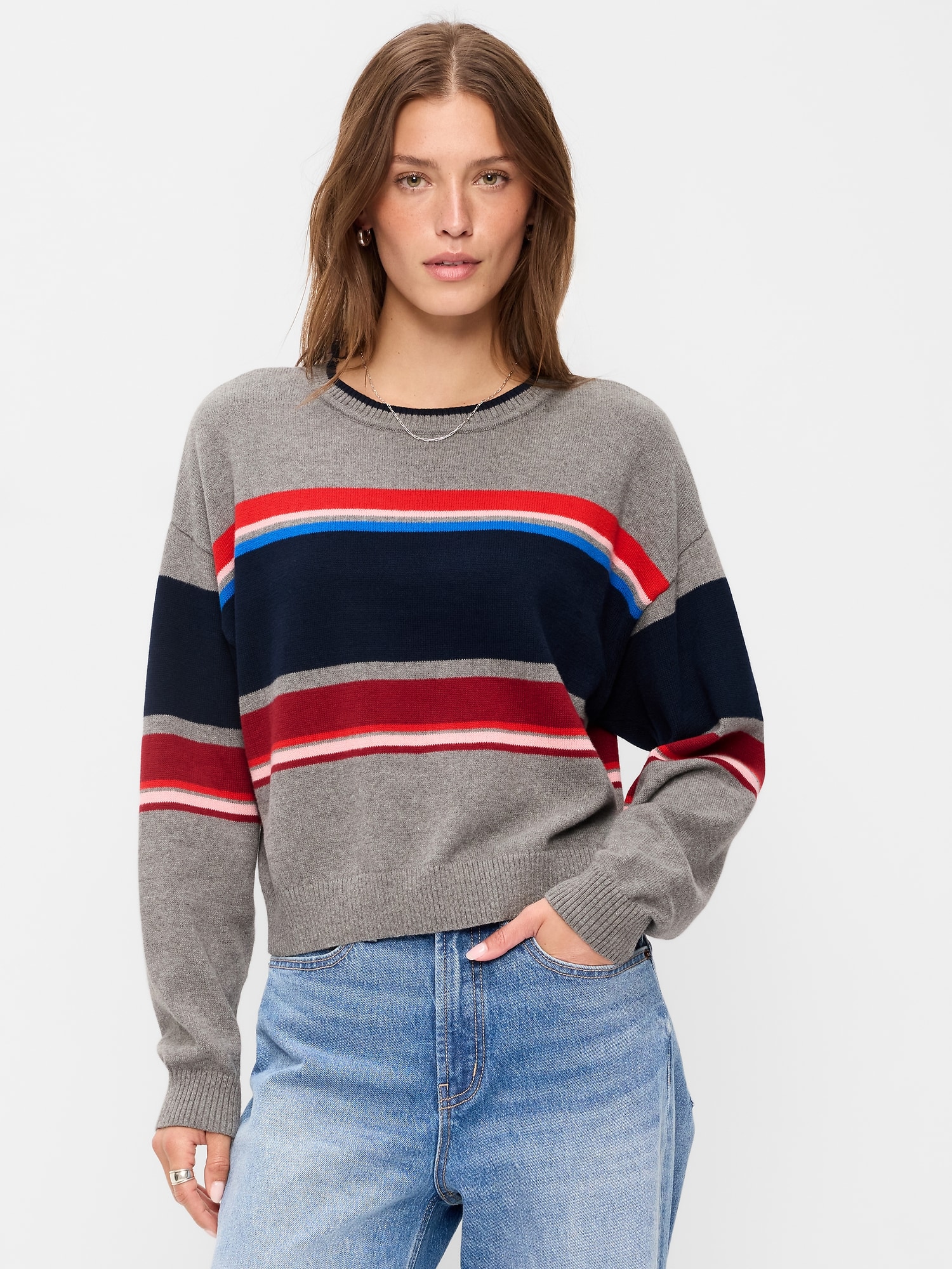 SoSoft Crew-Neck Cropped Sweater
