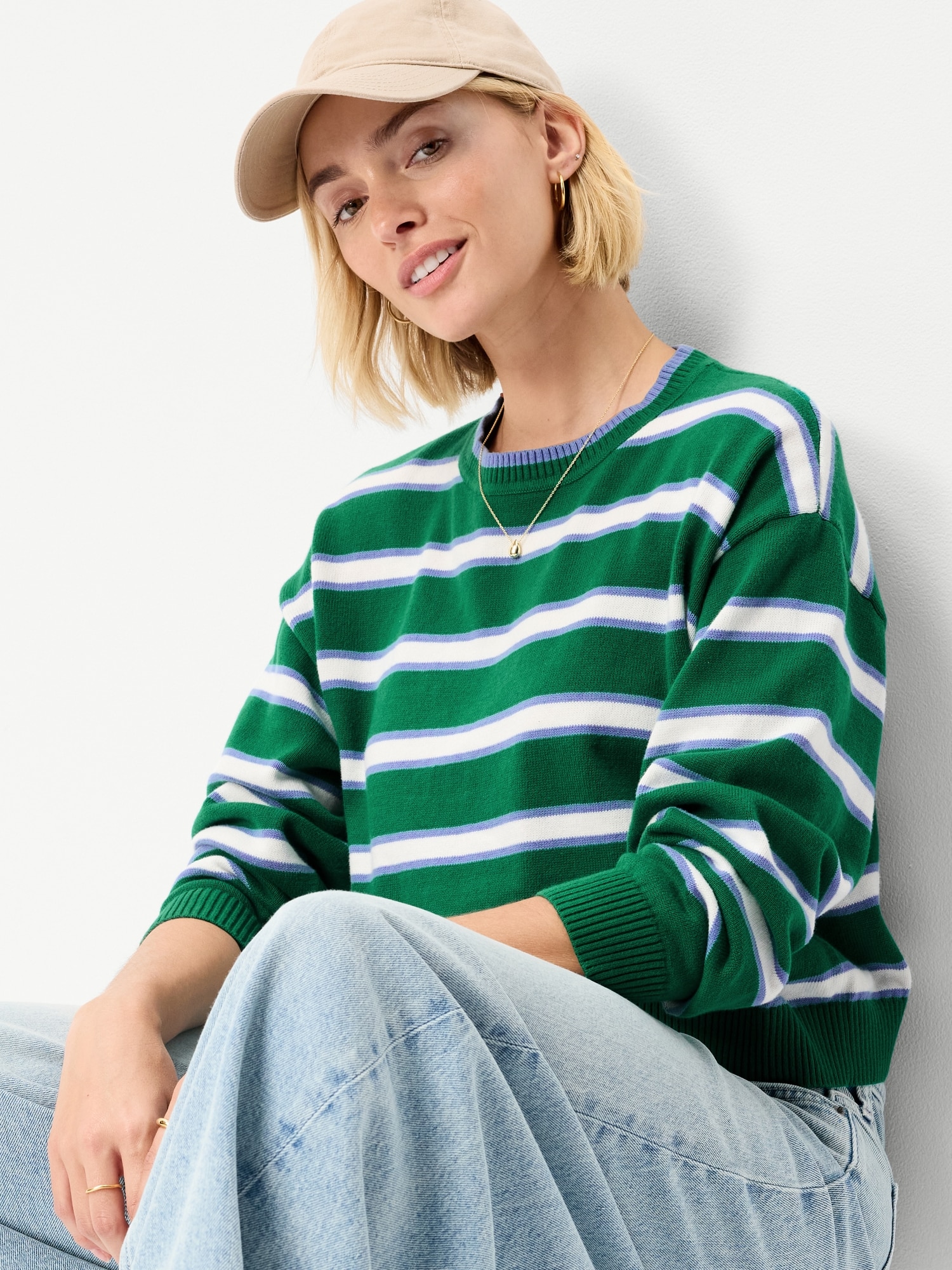 SoSoft Crew-Neck Cropped Sweater