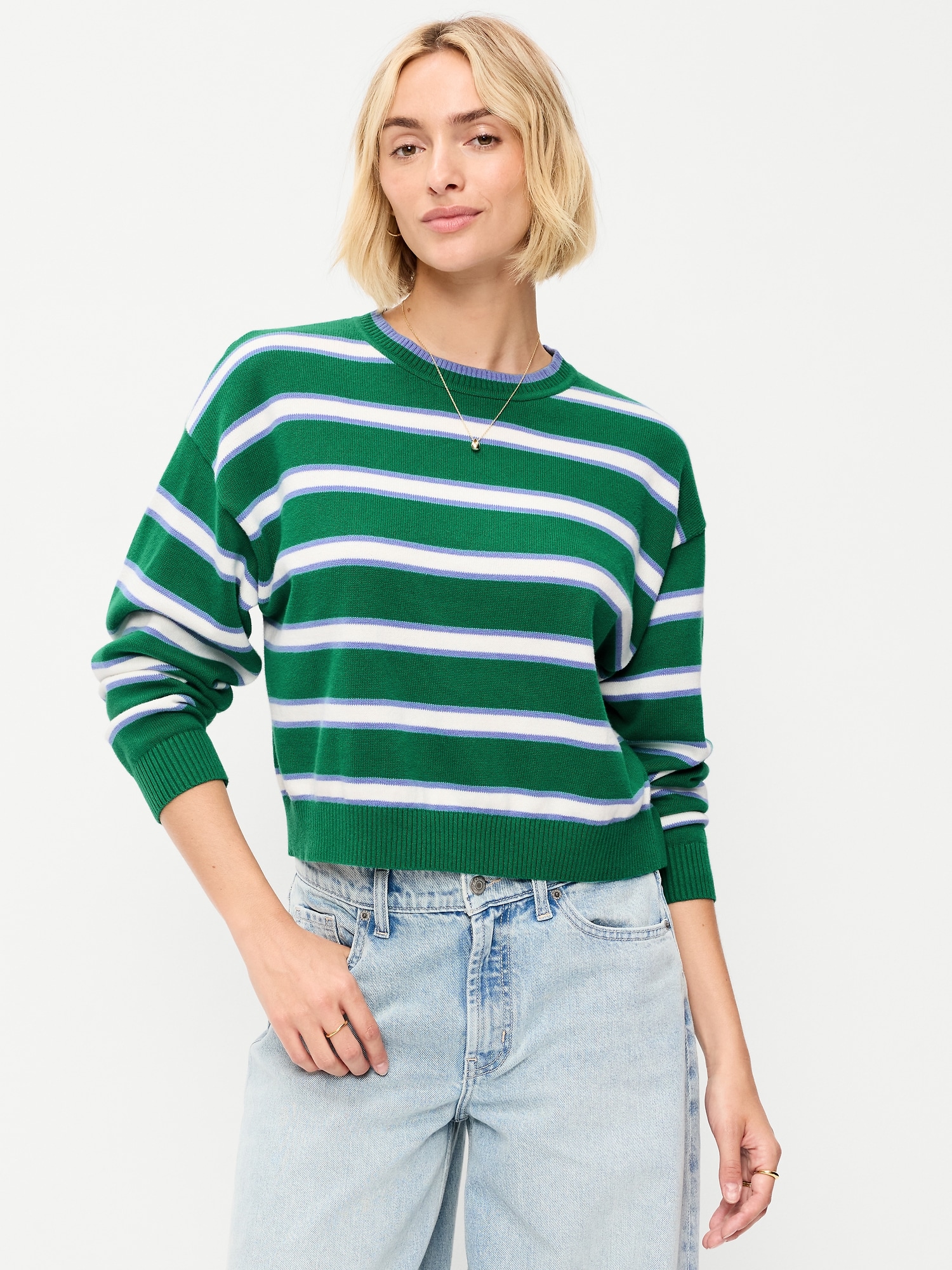SoSoft Crew-Neck Cropped Sweater