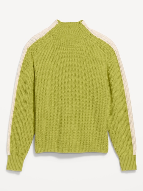 SoSoft Sport Mock-Neck Shaker Sweater