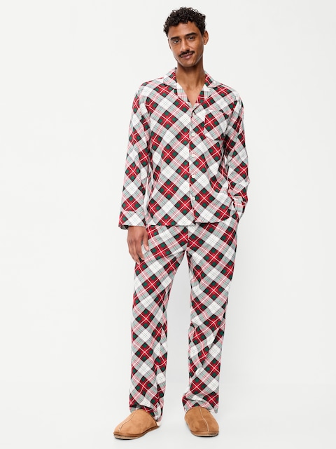 Flannel Pajama Pant Set for Men