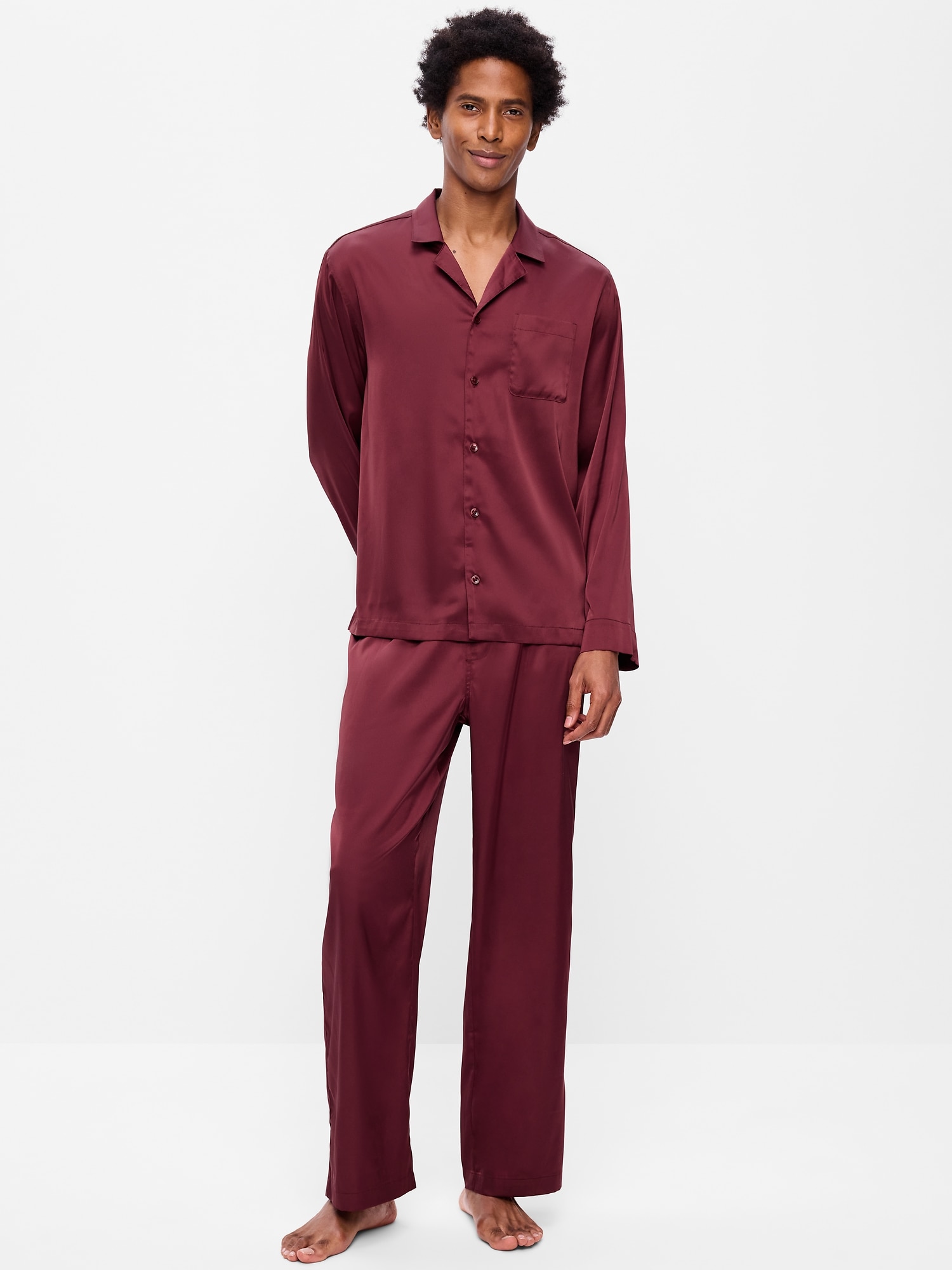Satin Pajama Pant Set for Men