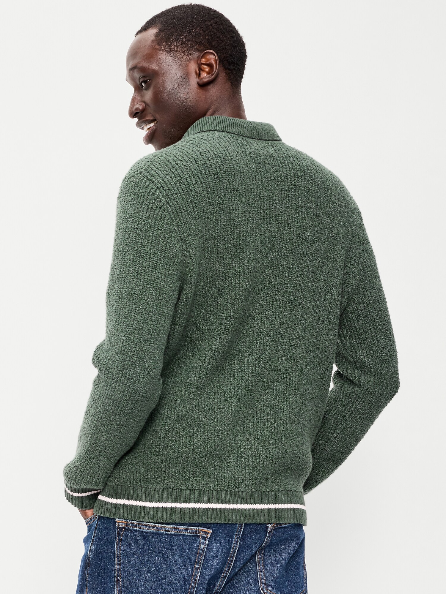 Мужской свитер Old Navy Long-Sleeve Sweater Shirt, цвет: Lakeshore — фото 2