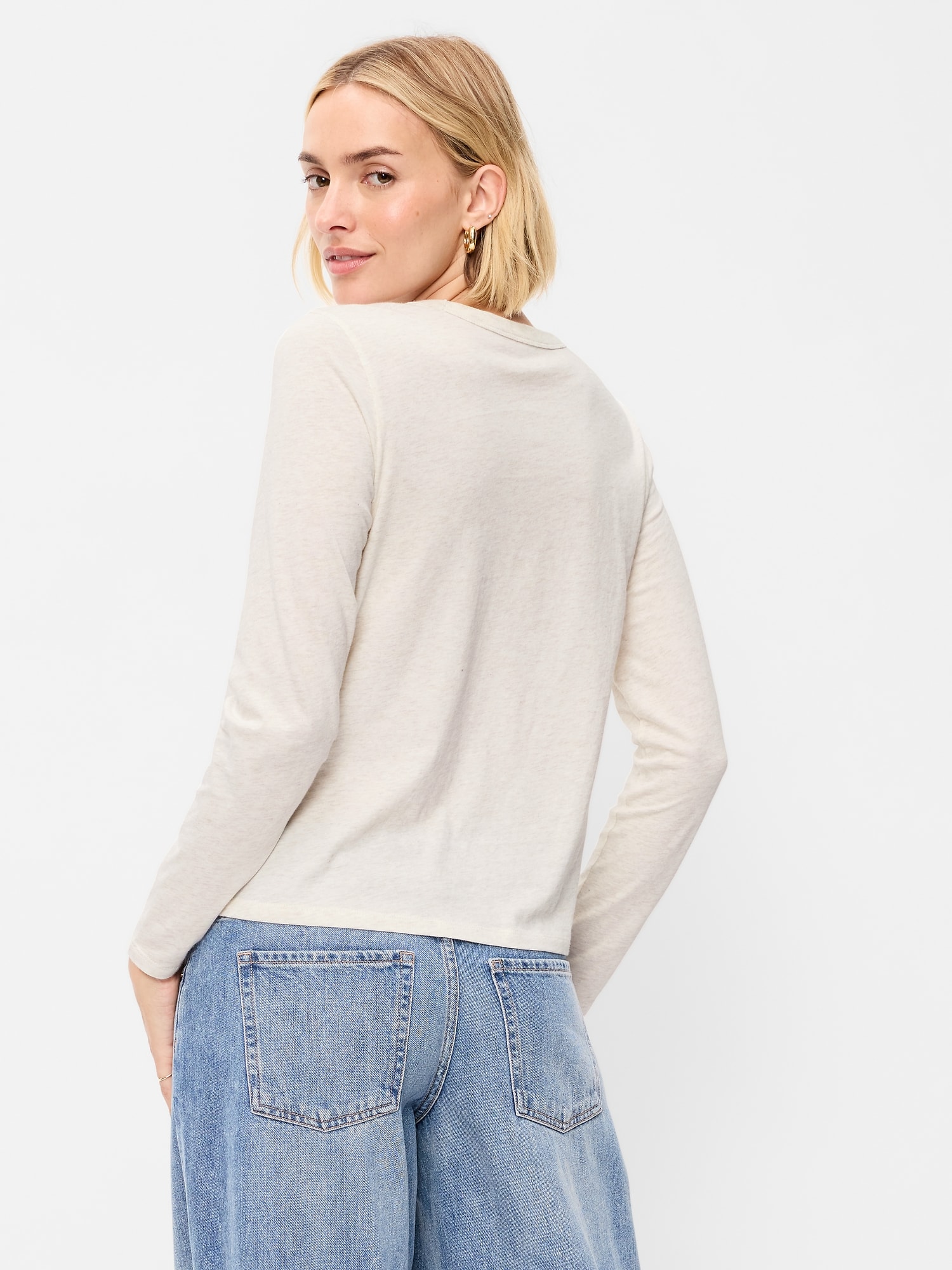 EveryWear Long-Sleeve Crew-Neck T-Shirt