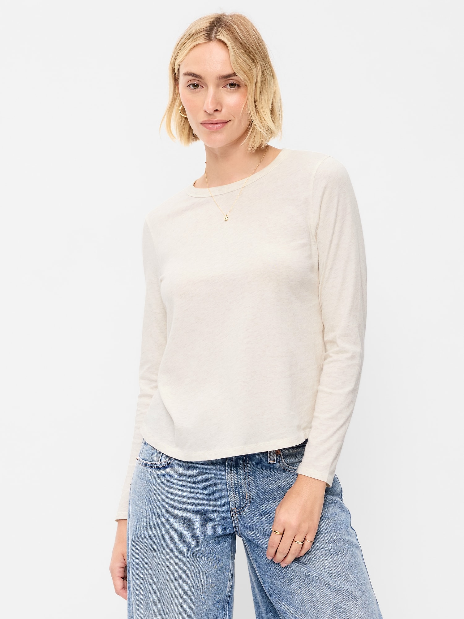 EveryWear Long-Sleeve Crew-Neck T-Shirt