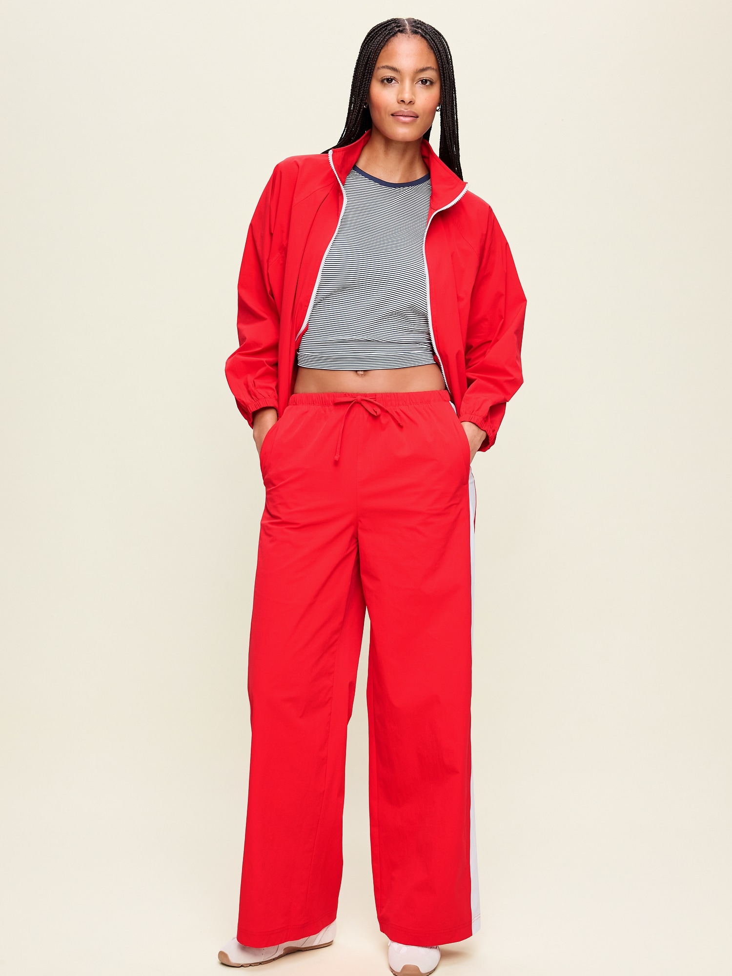 High-Waisted TrekTech Lightweight Woven Active Pants