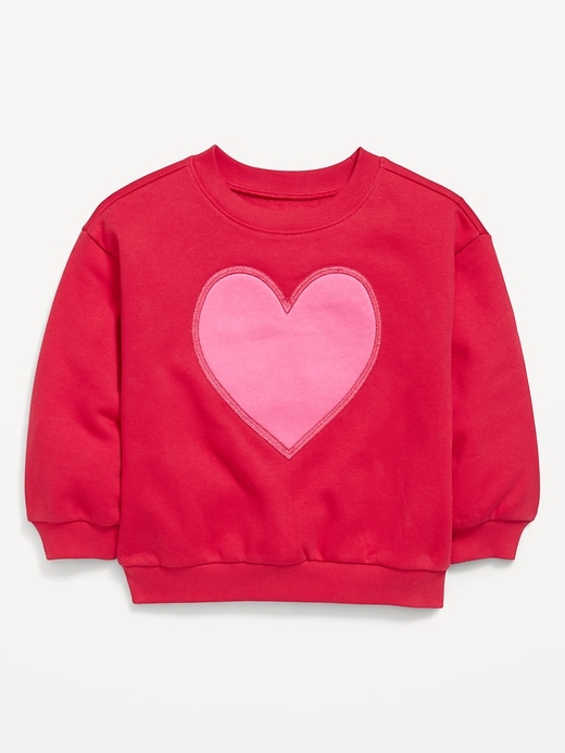 Oversized Long-Sleeve Graphic Sweatshirt for Toddler Girls | Old Navy