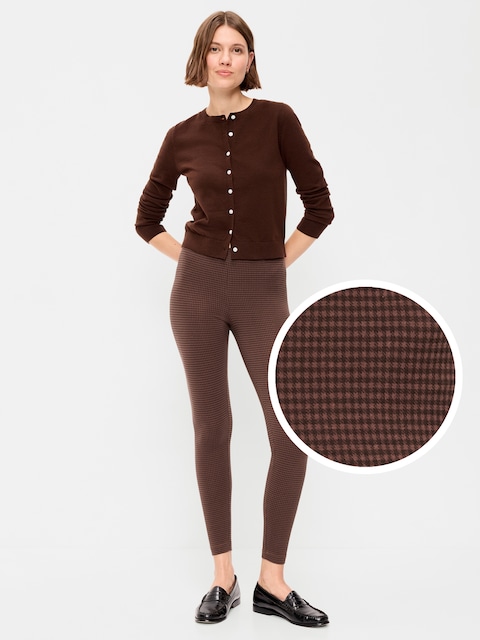 High-Waisted Jersey Fashion Layering Leggings