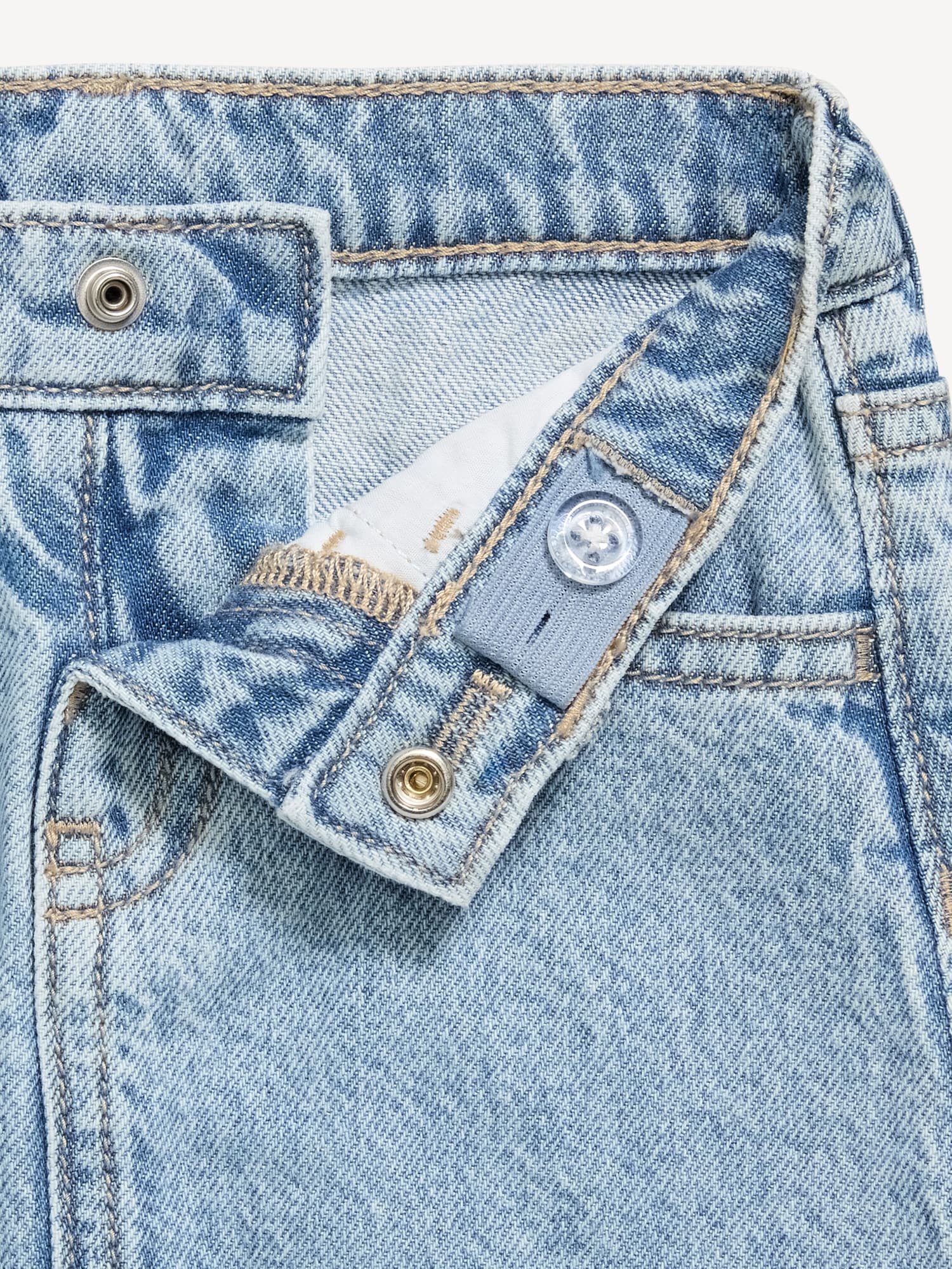 High-Waisted Fringed-Hem Jean Skirt for Toddler Girls