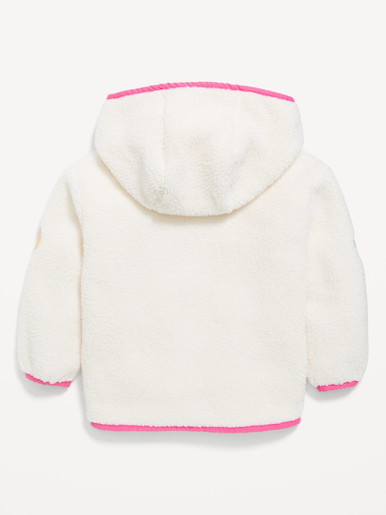 Куртка Old Navy Hooded Sherpa Jacket для девочек-малышей, цвет: Разноцветный — фото 3