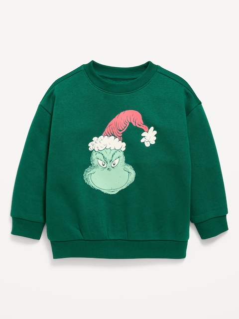 Dr. Seuss™ Grinch Oversized Unisex Sweatshirt for Toddler