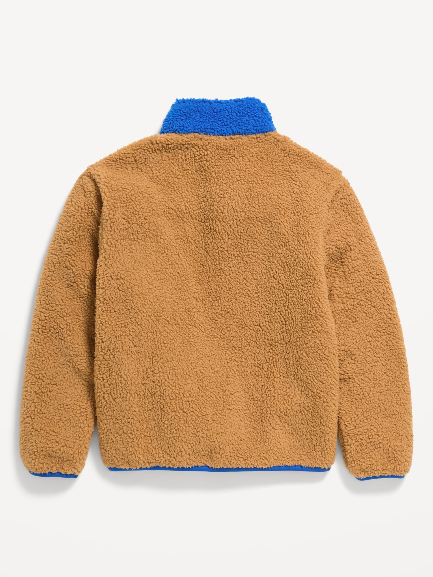 Cozy Sherpa Mock-Neck Pullover for Boys