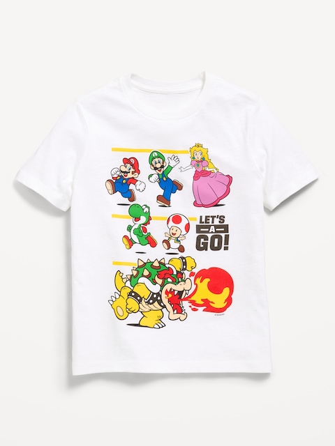 Super Mario™ Gender-Neutral Graphic T-Shirt for Kids