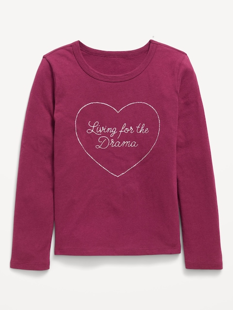 Long-Sleeve Graphic T-Shirt for Girls