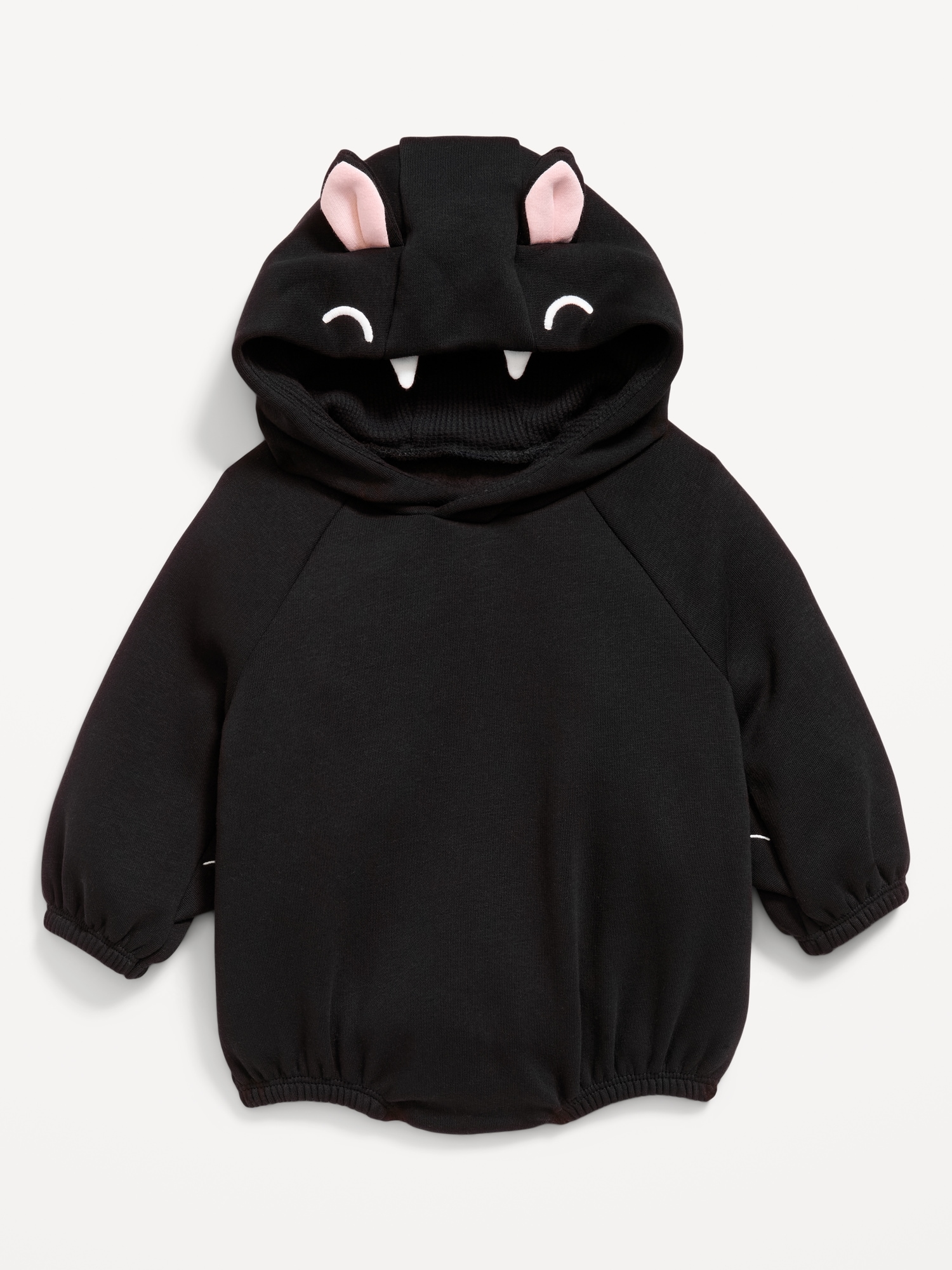Hooded Critter Fleece One-Piece Romper for Baby