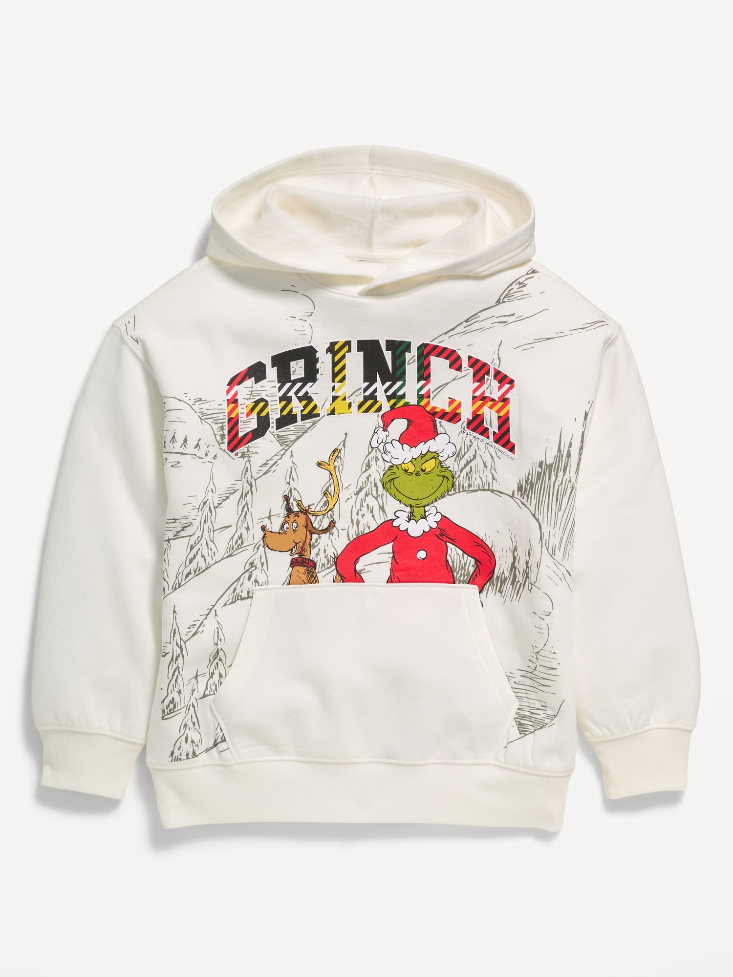 Dr. Seuss™ Grinch Gender-Neutral Oversized Pullover Hoodie for Kids