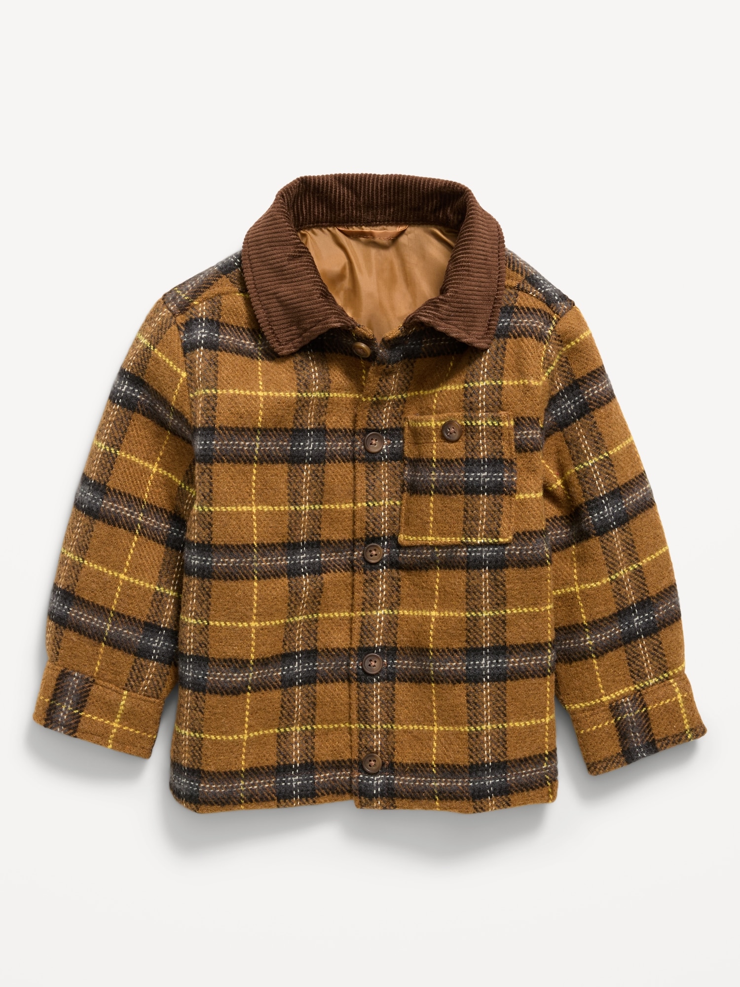 Plaid Shacket for Toddler Boys