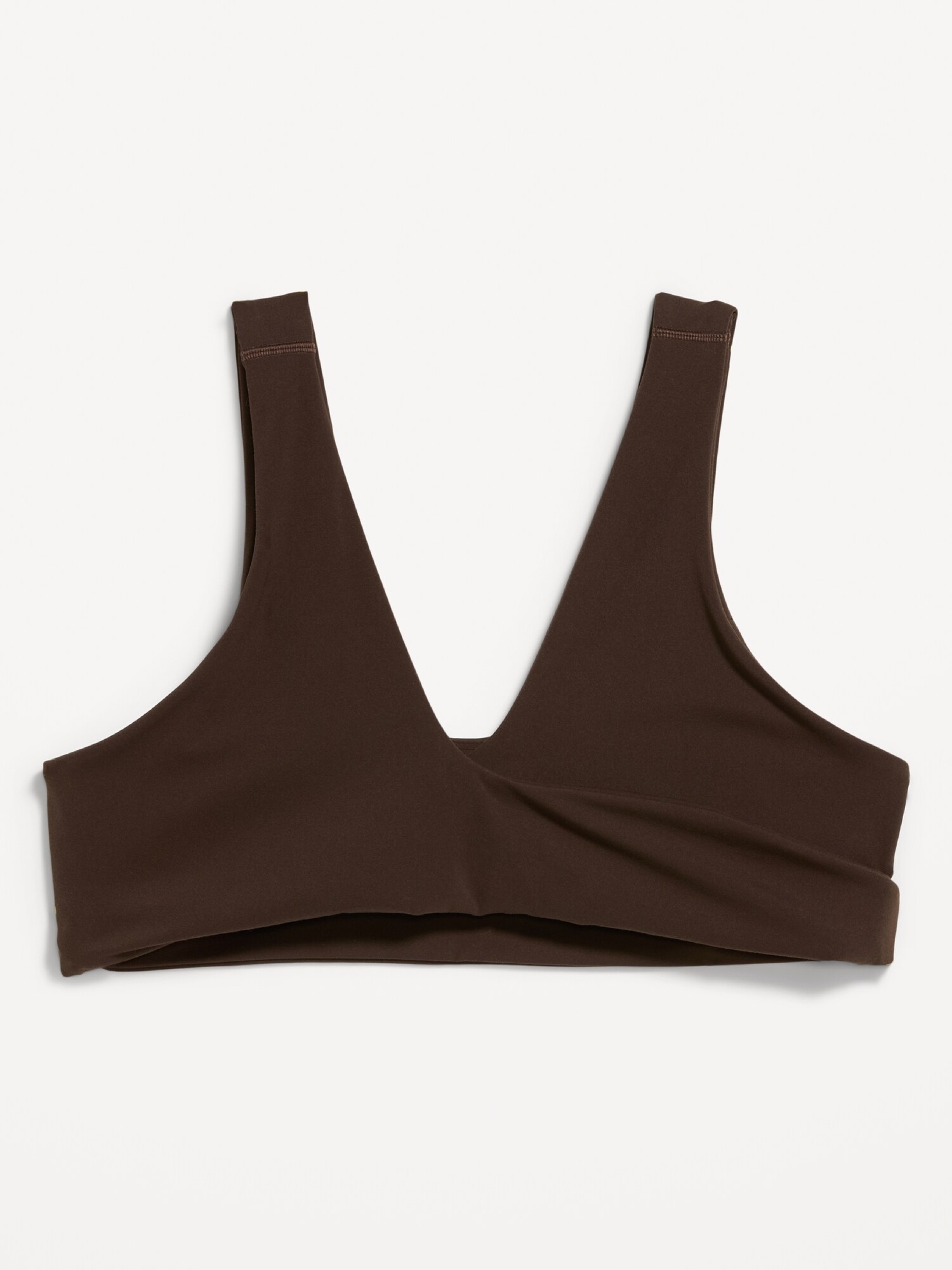 Спортивное бра StudioSmooth, лёгкая поддержка, с перекрутом — Old Navy, цвет: Чёрный кофейный — фото 3