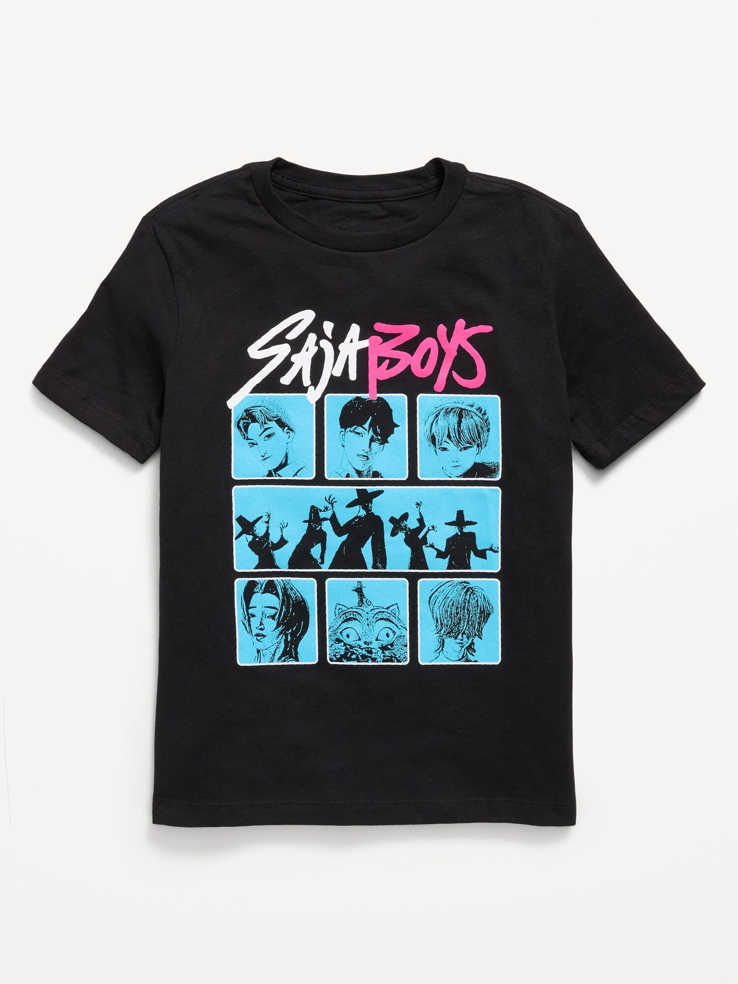 Детская футболка Old Navy KPop Demon Hunters™ Gender-Neutral Graphic, цвет: Чёрный — фото 2