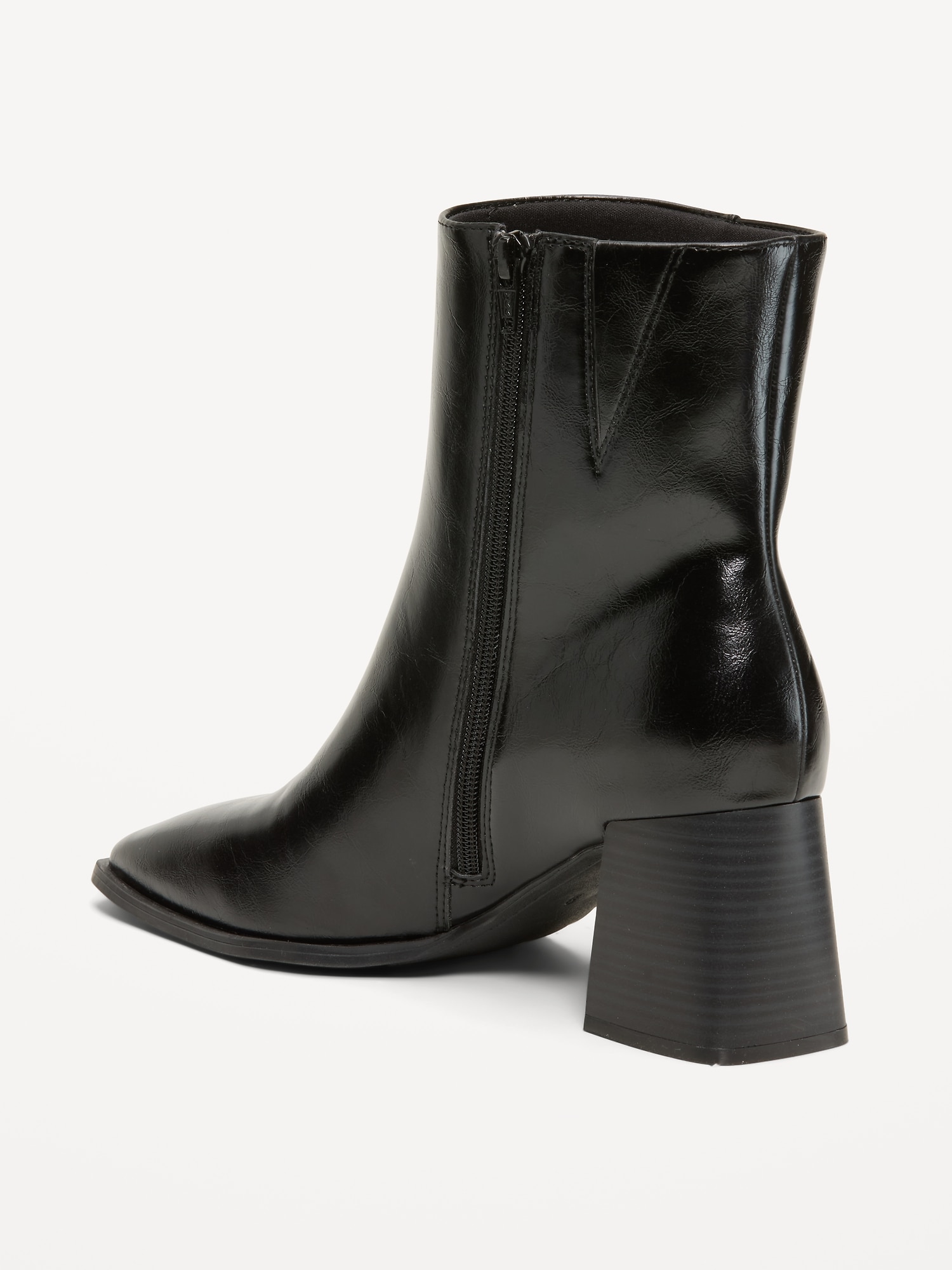 Square-Toe Block-Heel Boots for Women