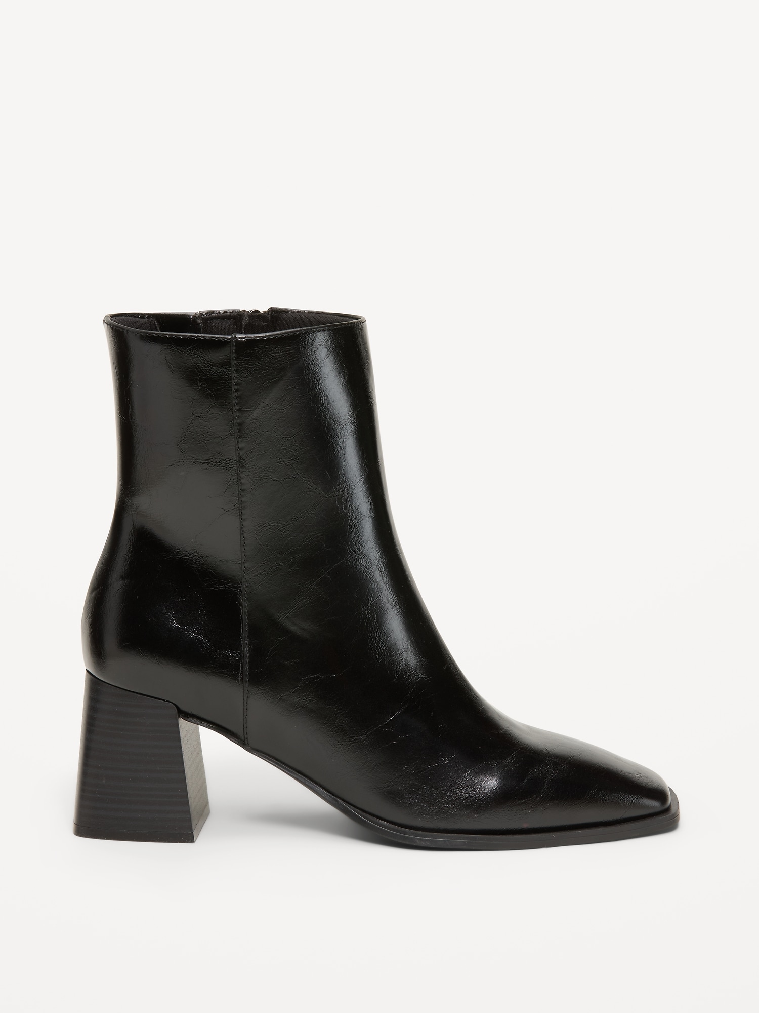 Square-Toe Block-Heel Boots for Women