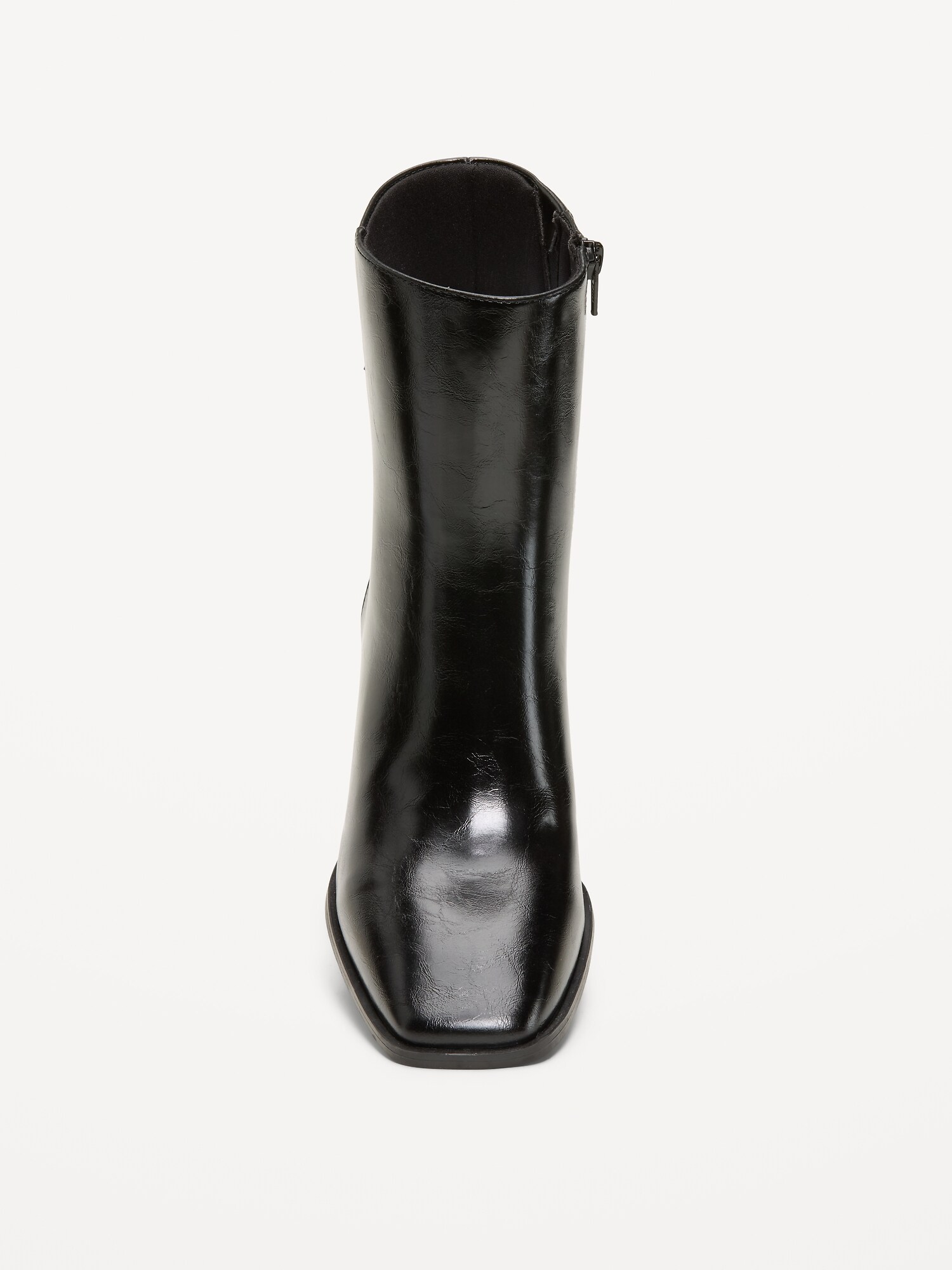 Женские ботинки Old Navy Square-Toe Block-Heel Boots for Women, цвет: Чёрный — фото 2