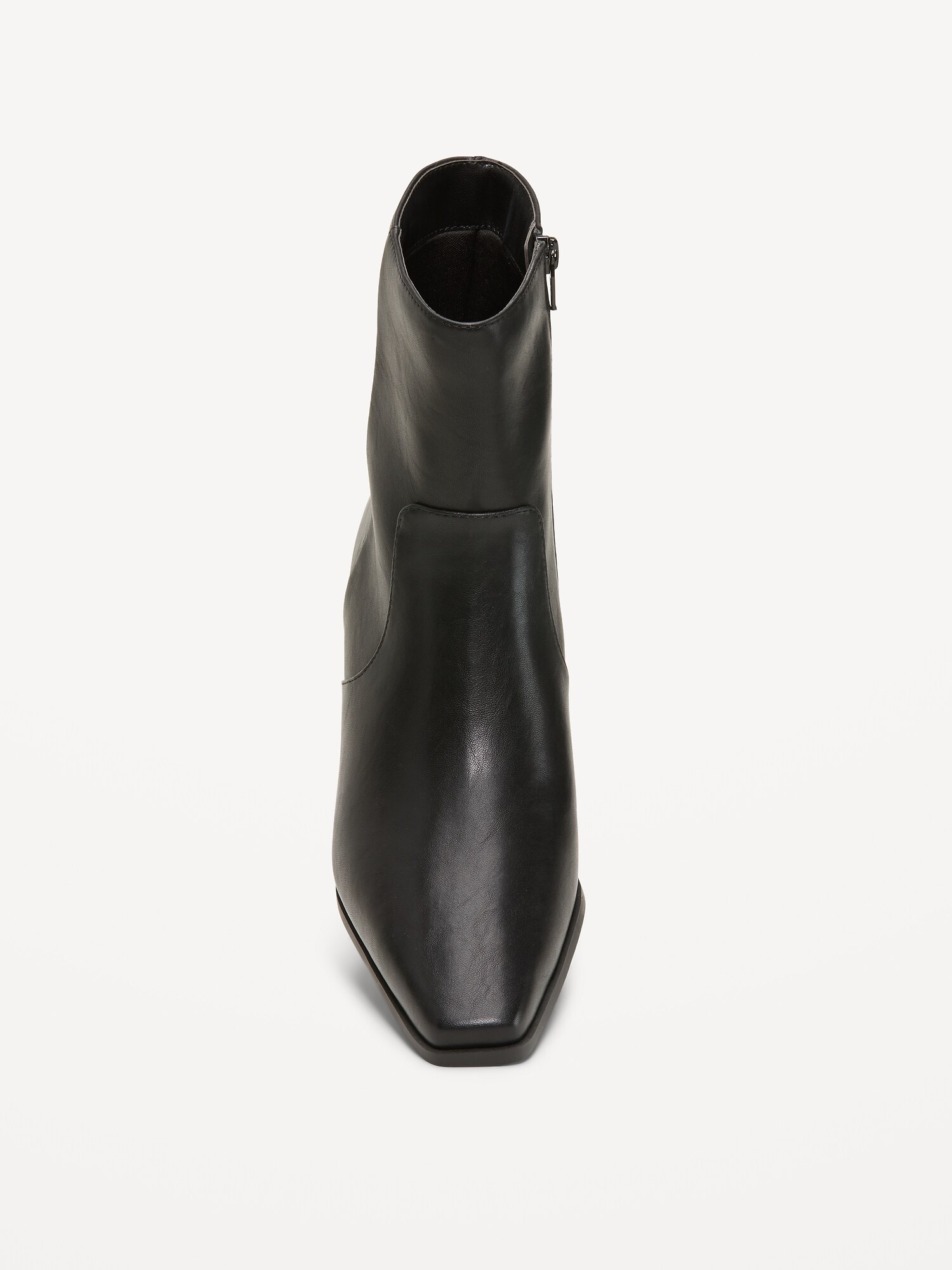 Женские ботинки Old Navy Faux-Suede Low-Heel Booties for Women, цвет: Чёрный — фото 3