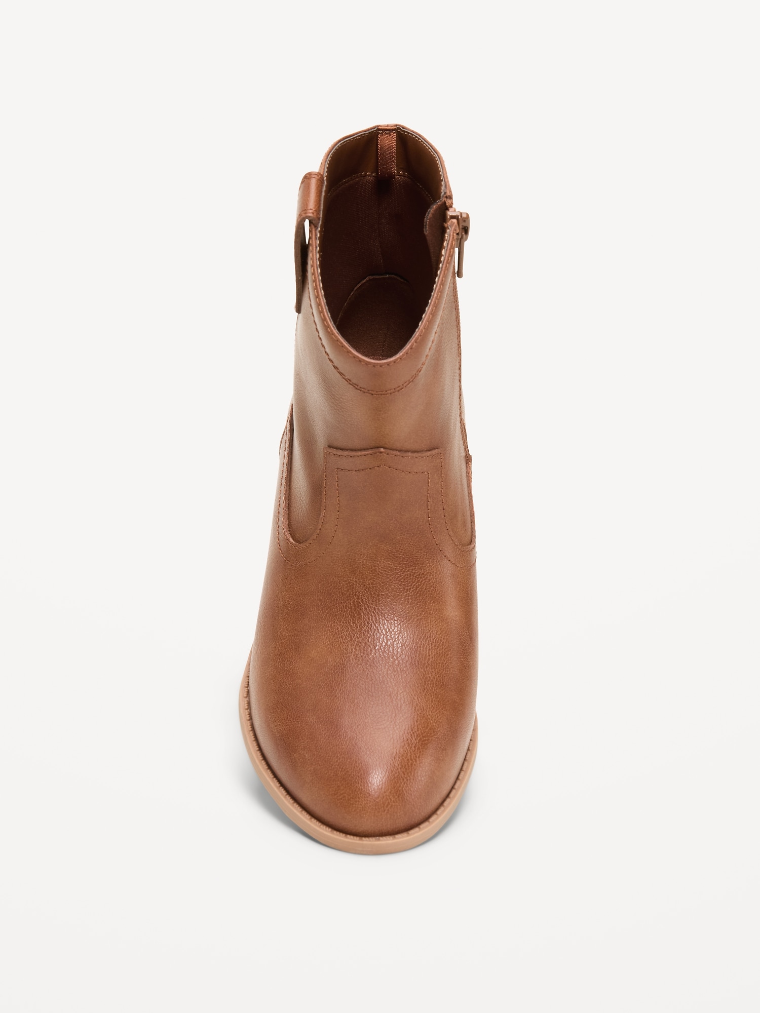 Faux-Leather Western Boots for Girls