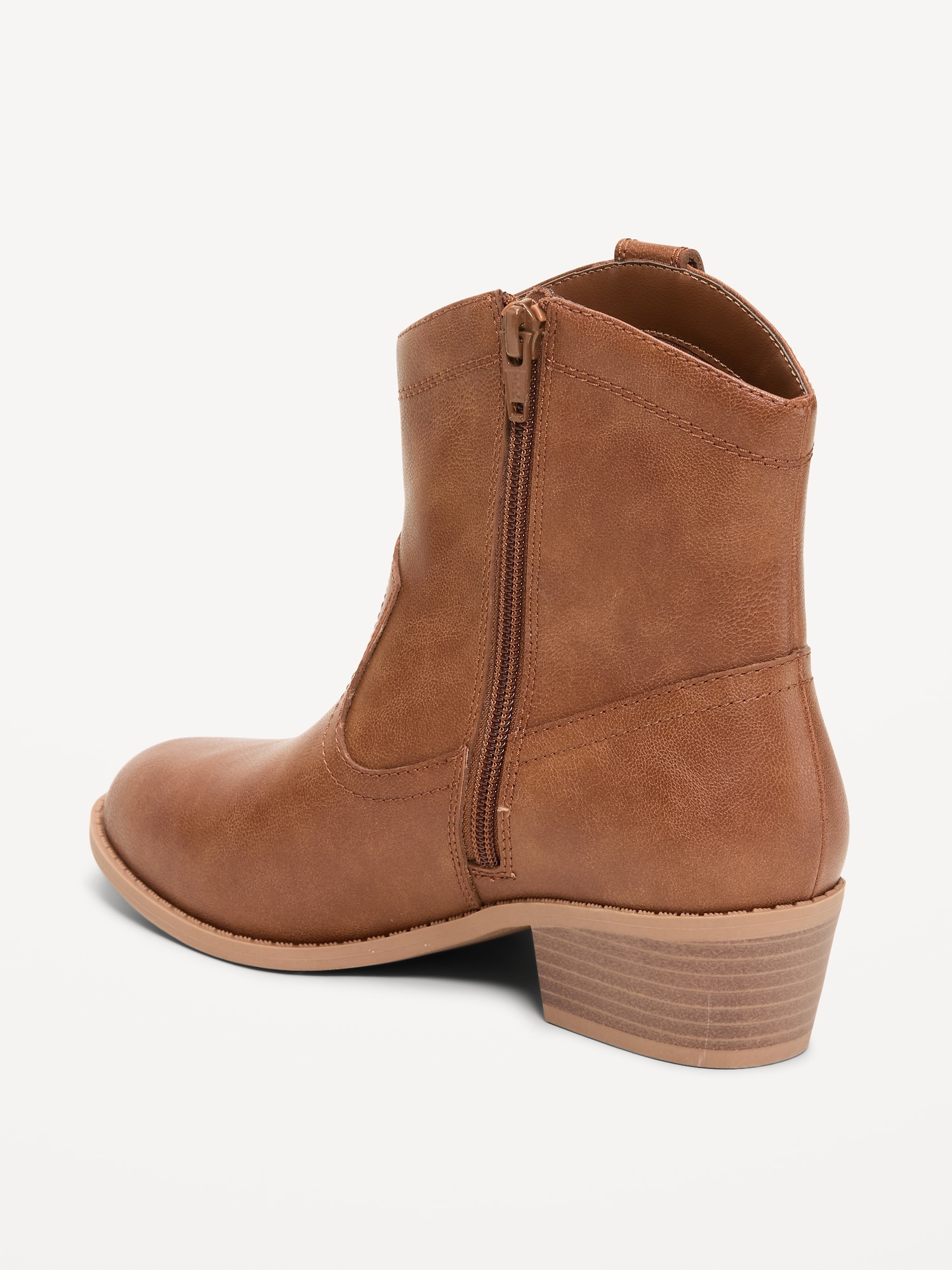 Faux-Leather Western Boots for Girls