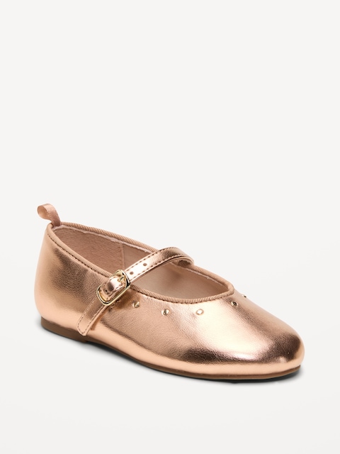 Shiny Faux-Leather Mary Jane Shoes for Toddler Girls