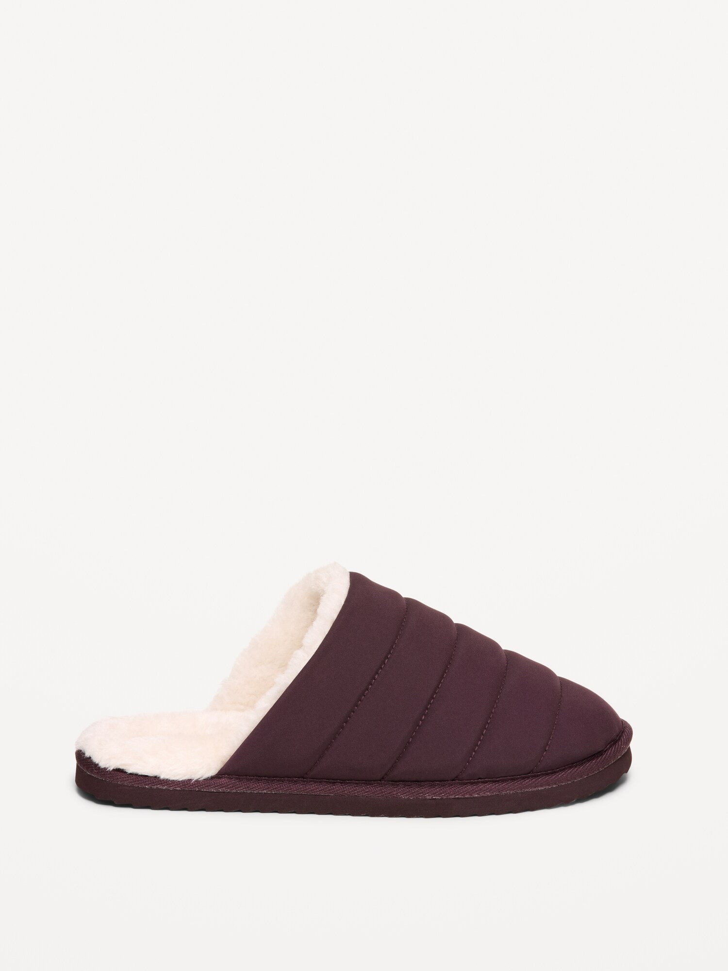 Женские тапочки Old Navy Puffer Sherpa Slippers for Women, цвет: Чёрный кофейный — фото 3