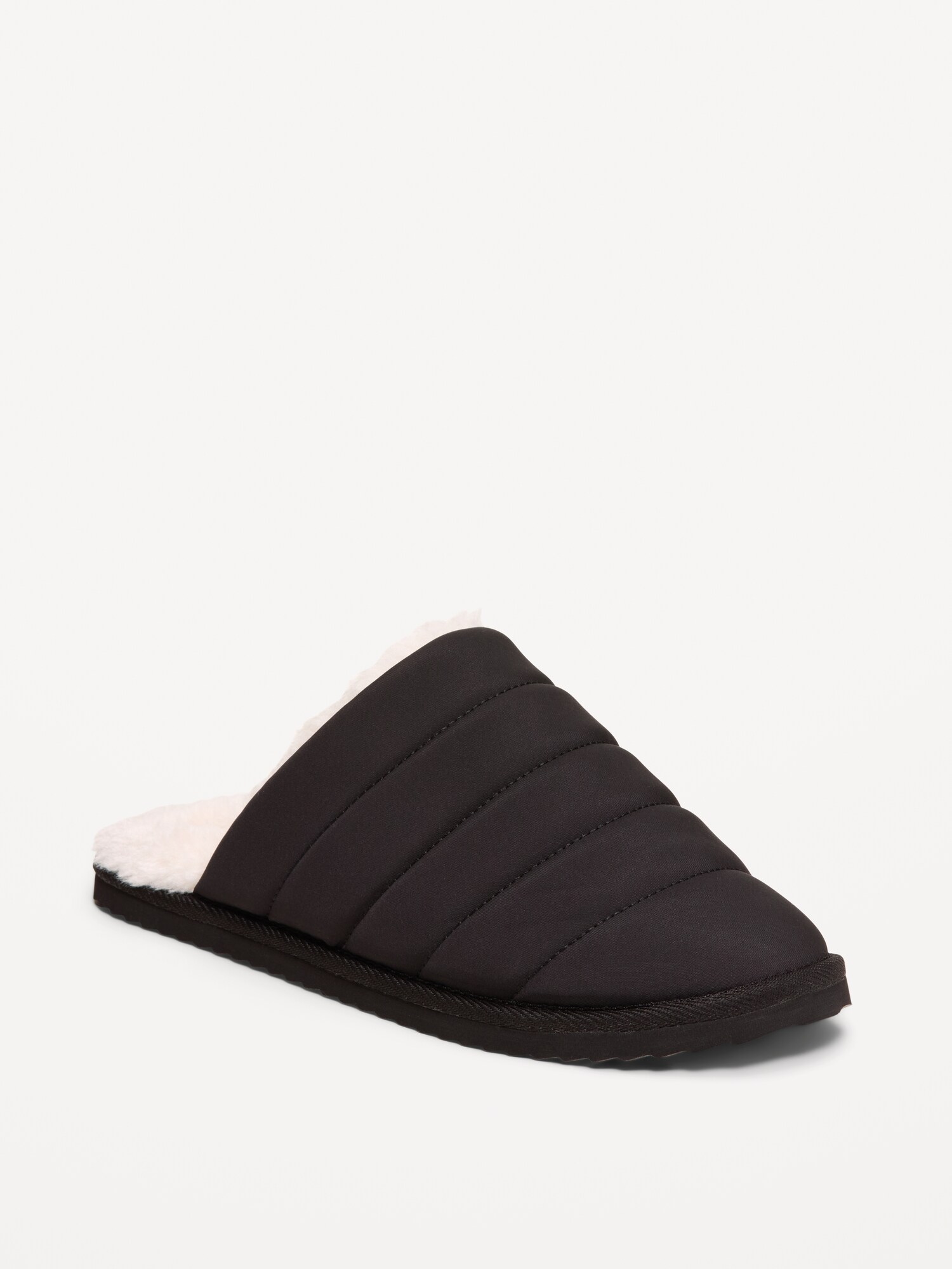 Мужские тапочки Old Navy Puff Slide Slippers for Men, цвет: Чёрный