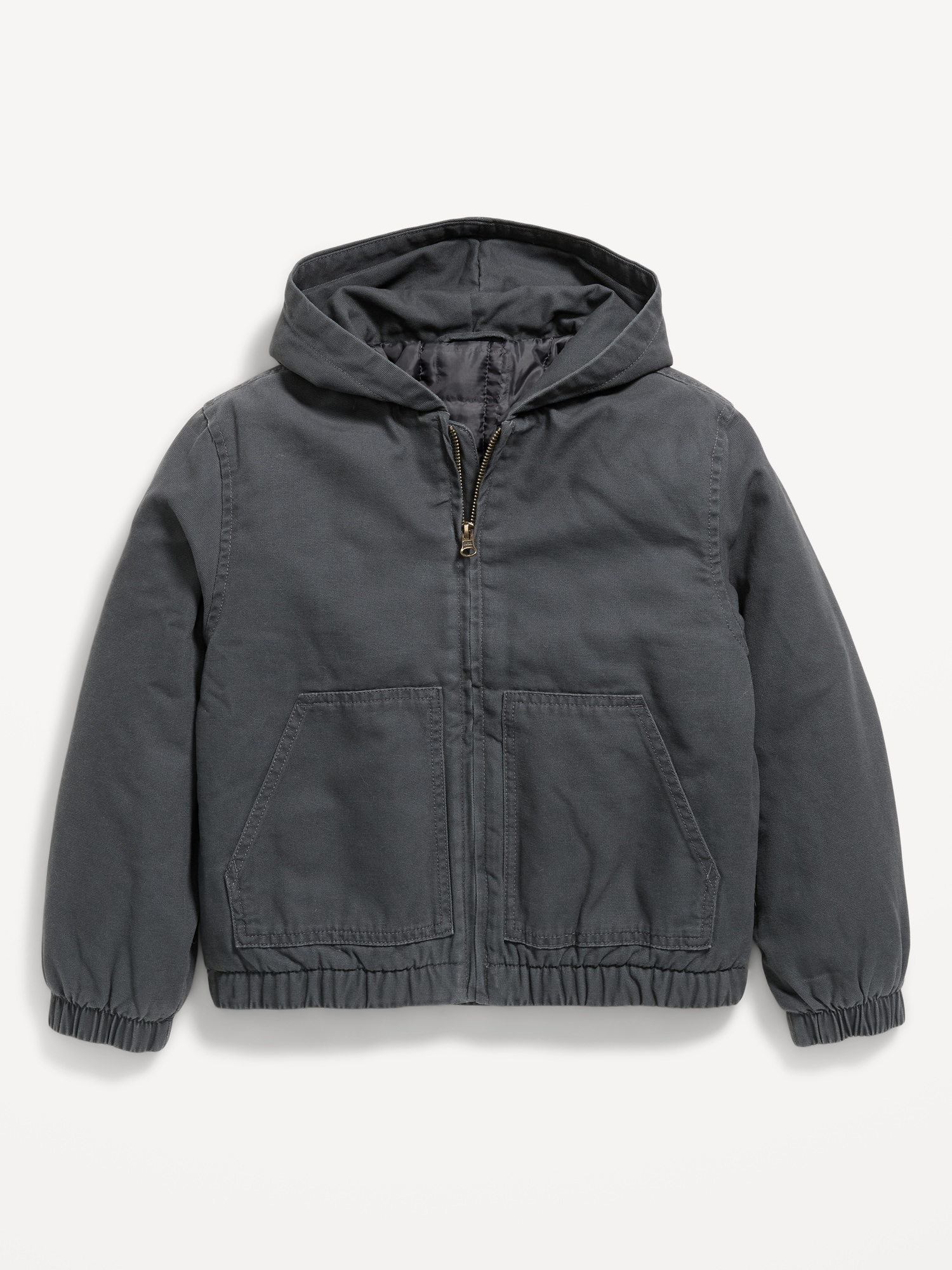 Hooded Canvas Jacket for Boys