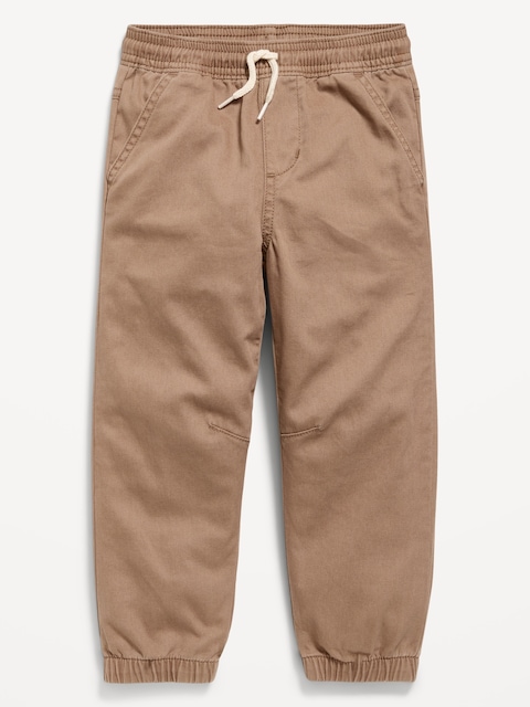 Barrel-Leg Twill Jogger Pants for Toddler Boys