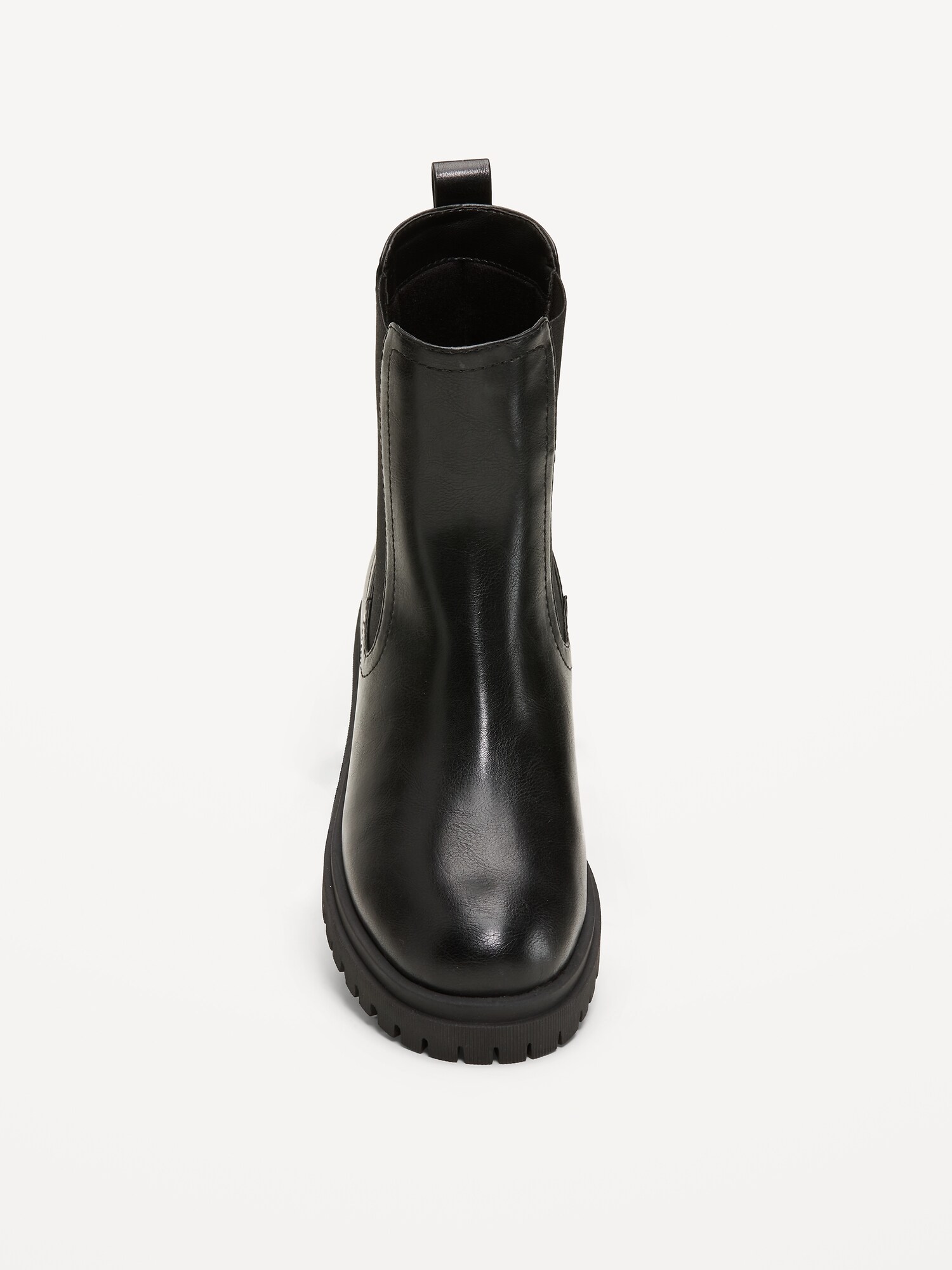 Женские ботинки Old Navy Faux-Suede Chelsea Boots for Women, цвет: Чёрный — фото 2