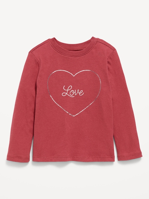 Long-Sleeve Graphic T-Shirt for Toddler Girls