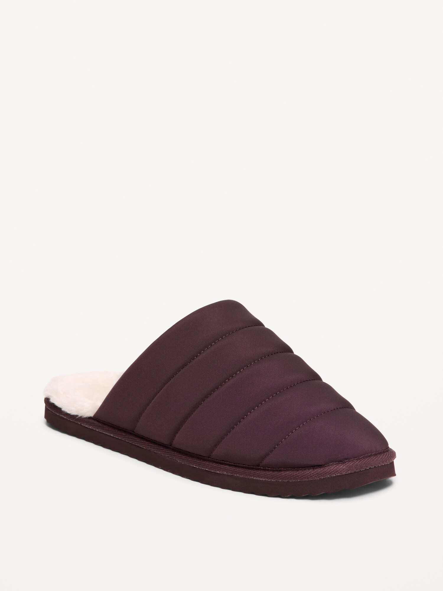 Женские тапочки Old Navy Puffer Sherpa Slippers for Women, цвет: Чёрный кофейный
