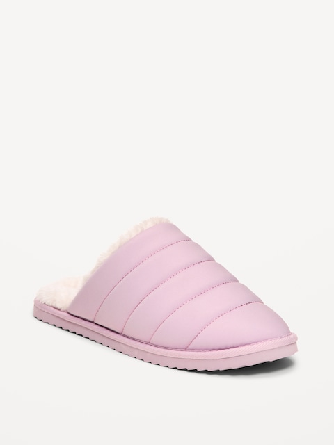 Puffer Sherpa Slippers for Women