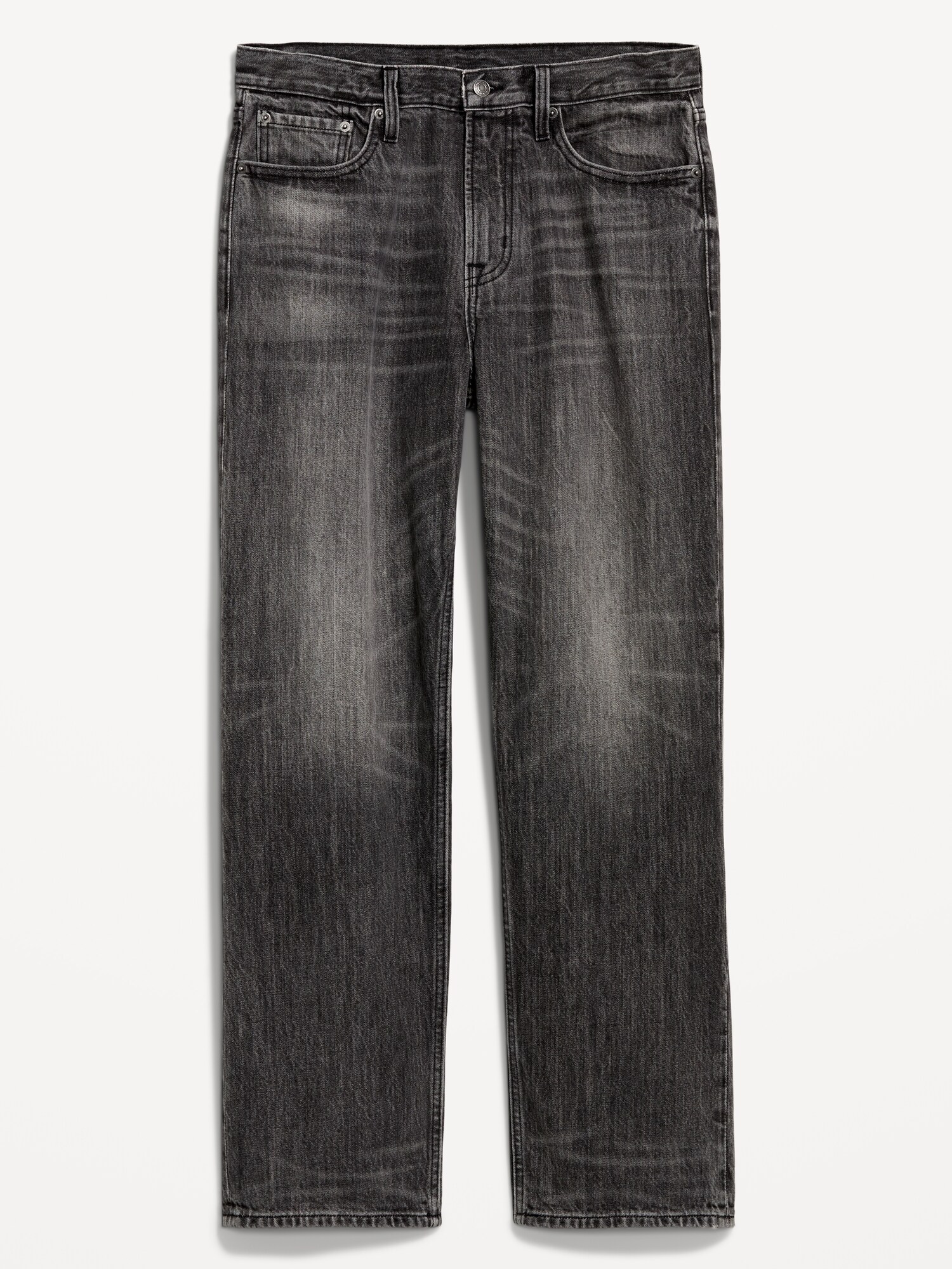 Мужские джинсы Old Navy 90s Loose Premium Vintage свободного кроя, цвет: Чёрный варёный — фото 2