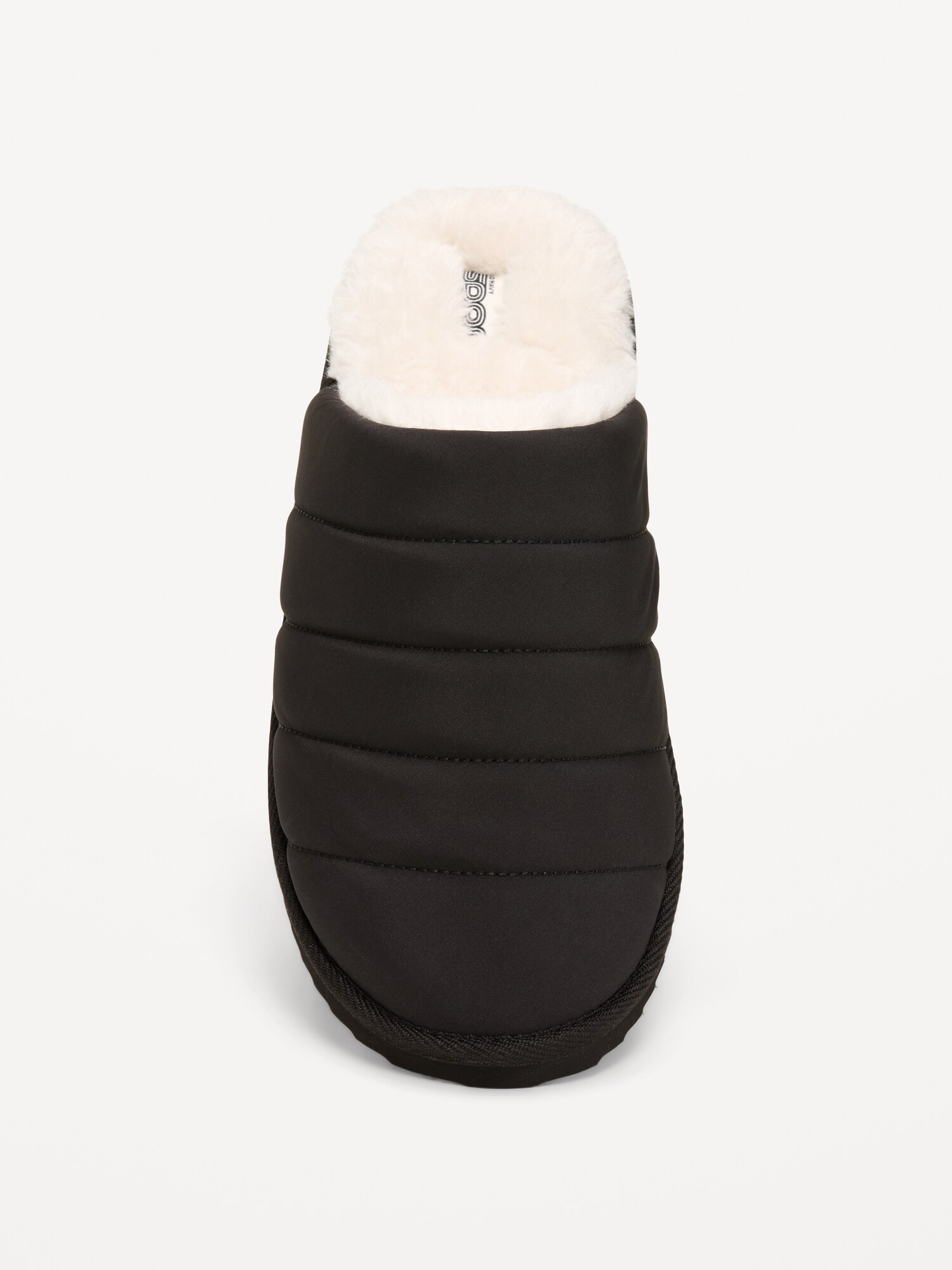 Мужские тапочки Old Navy Puff Slide Slippers for Men, цвет: Чёрный — фото 2